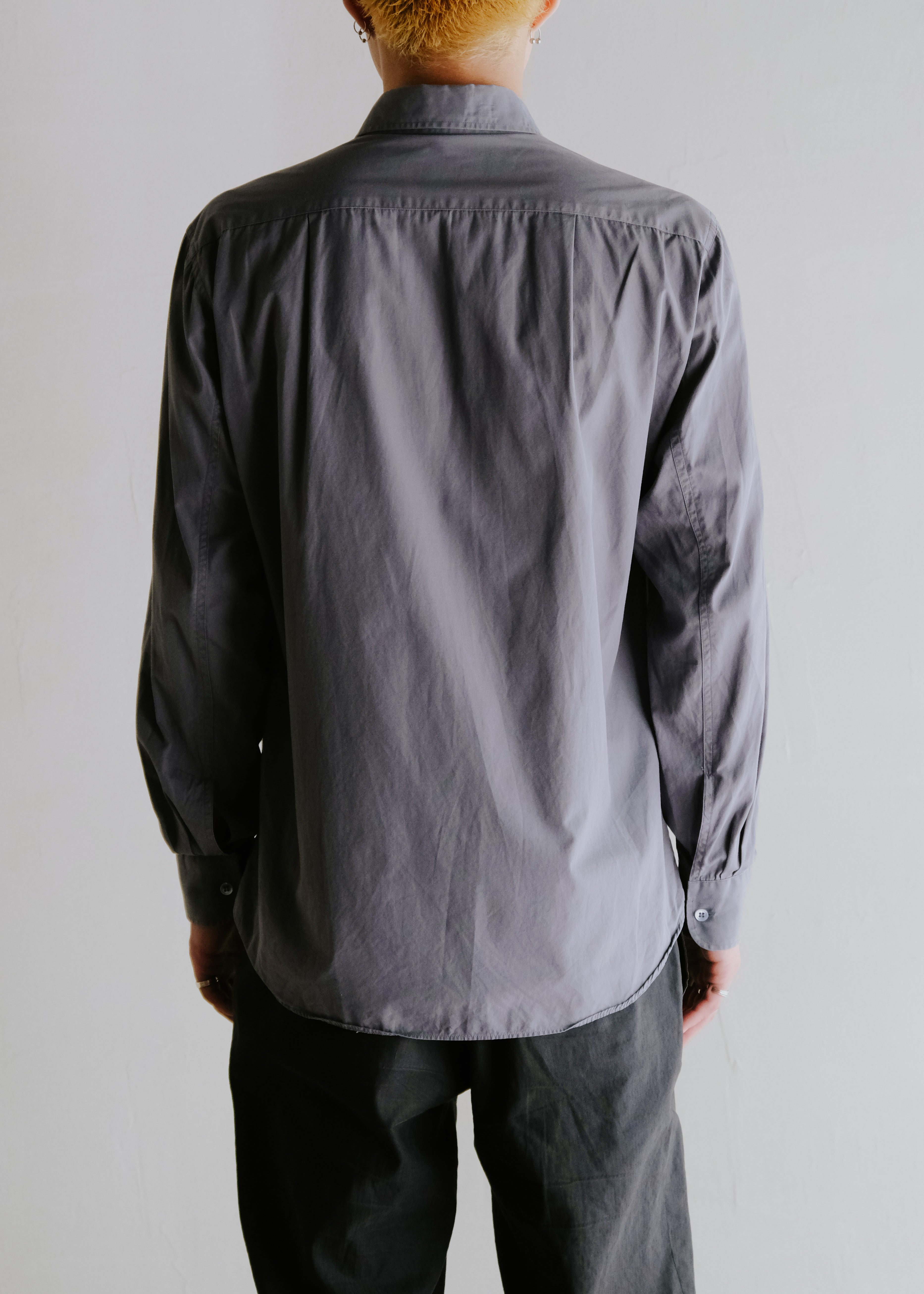 00's agnes b. homme regular collar cotton shirt
