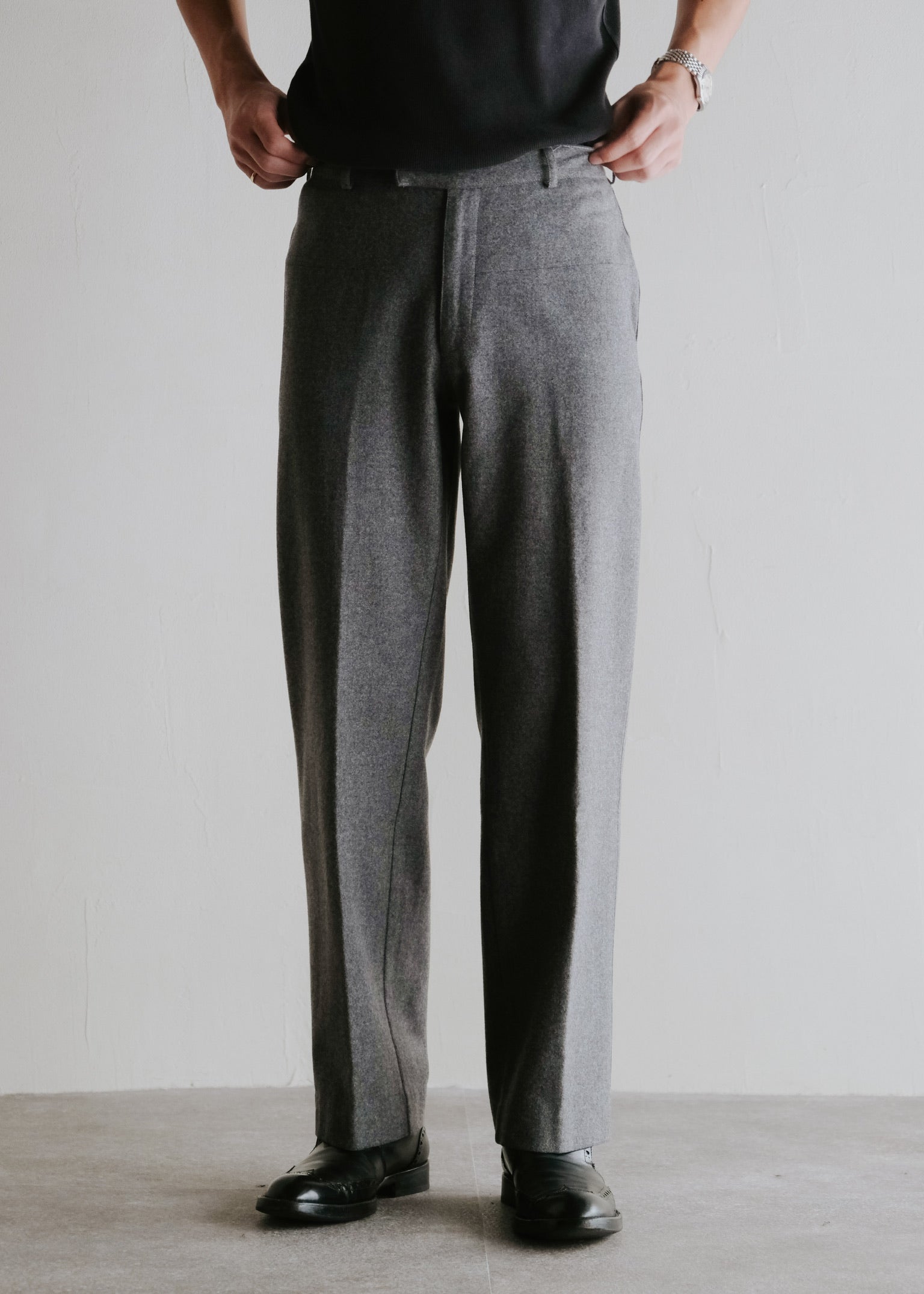 90's A.P.C. cropped wool slacks