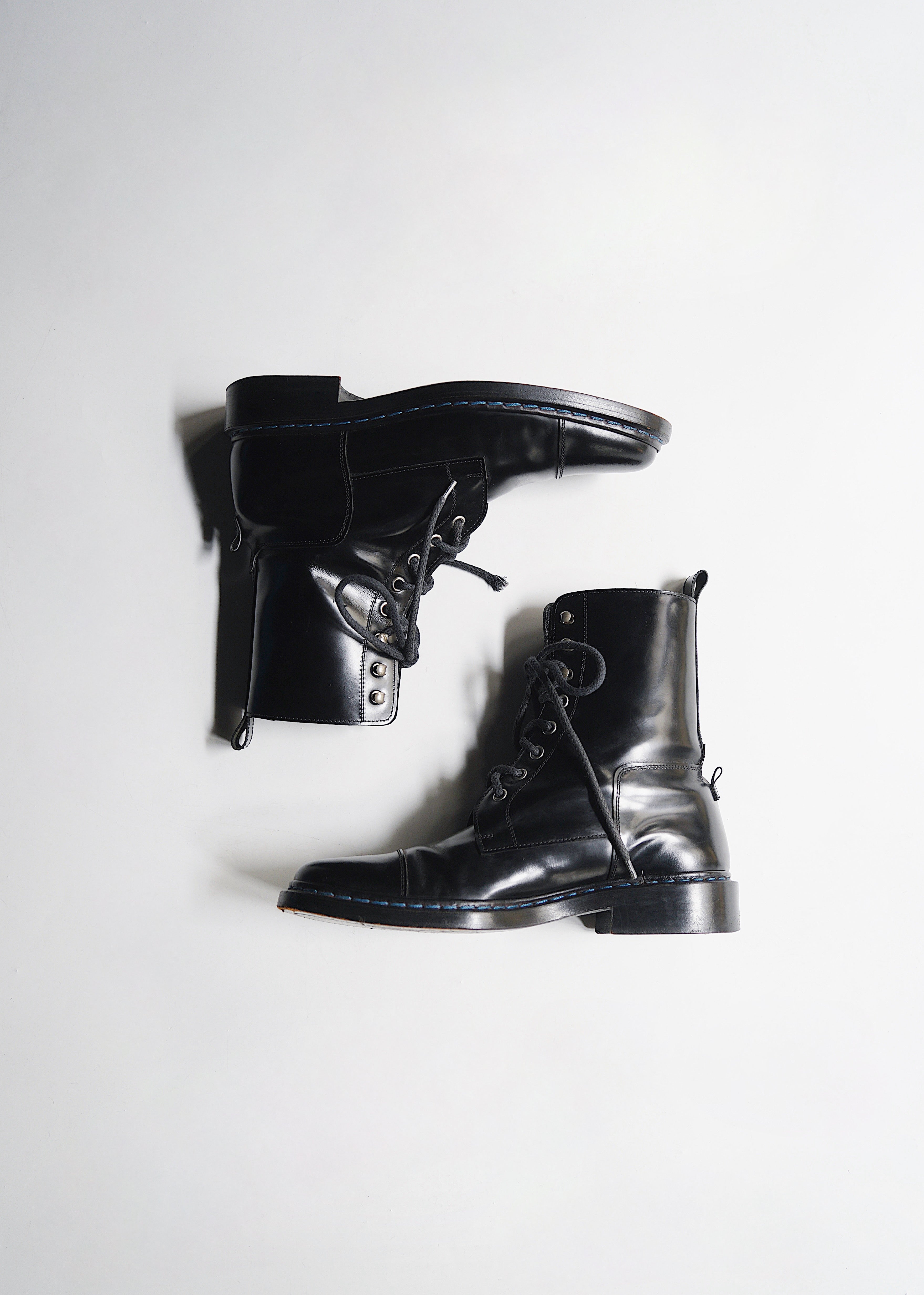 BALENCIAGA by Nicolas Ghesquiere 08SS lace up leather boots