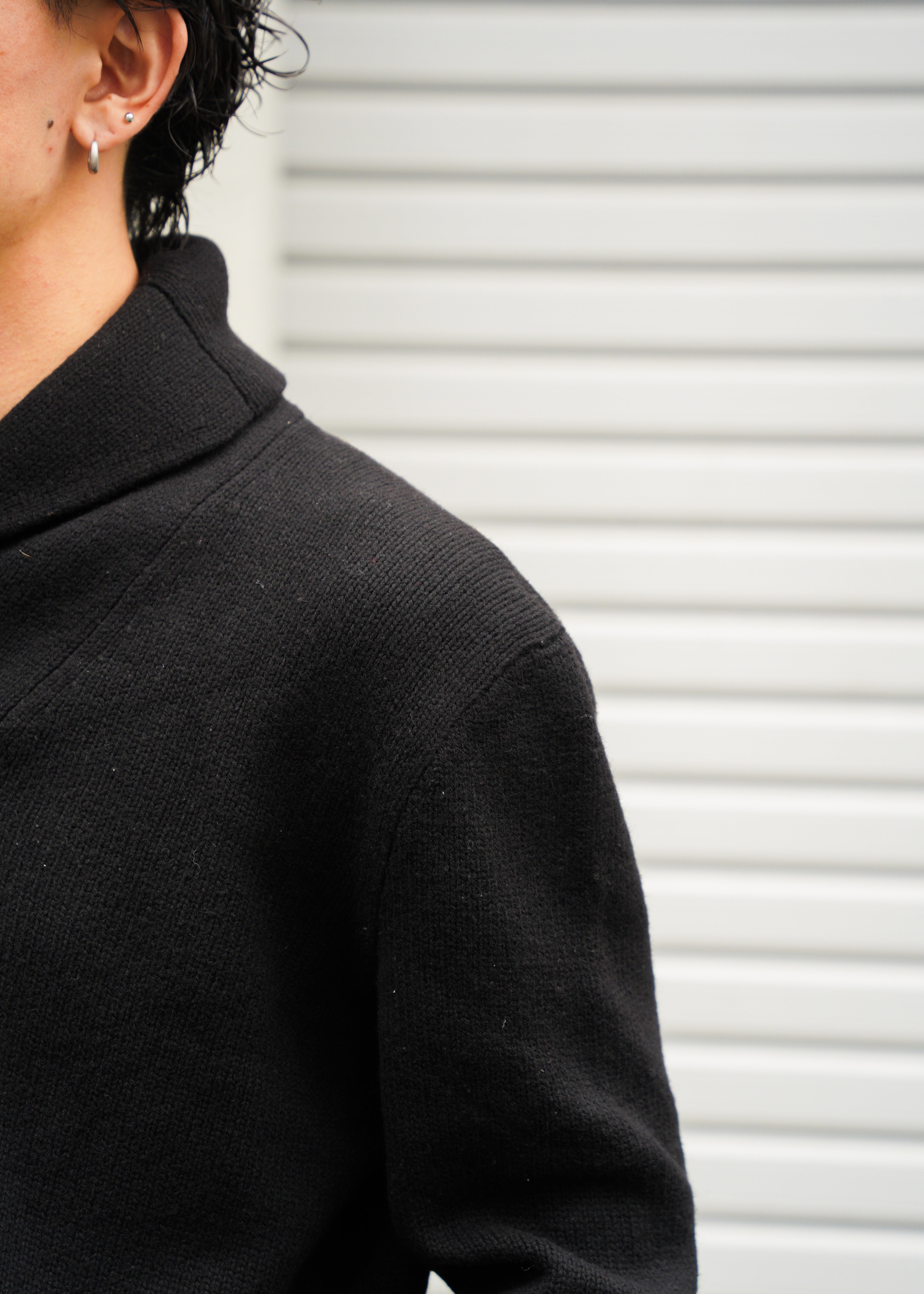 90's Polo Ralph Lauren belted shawl collar knit
