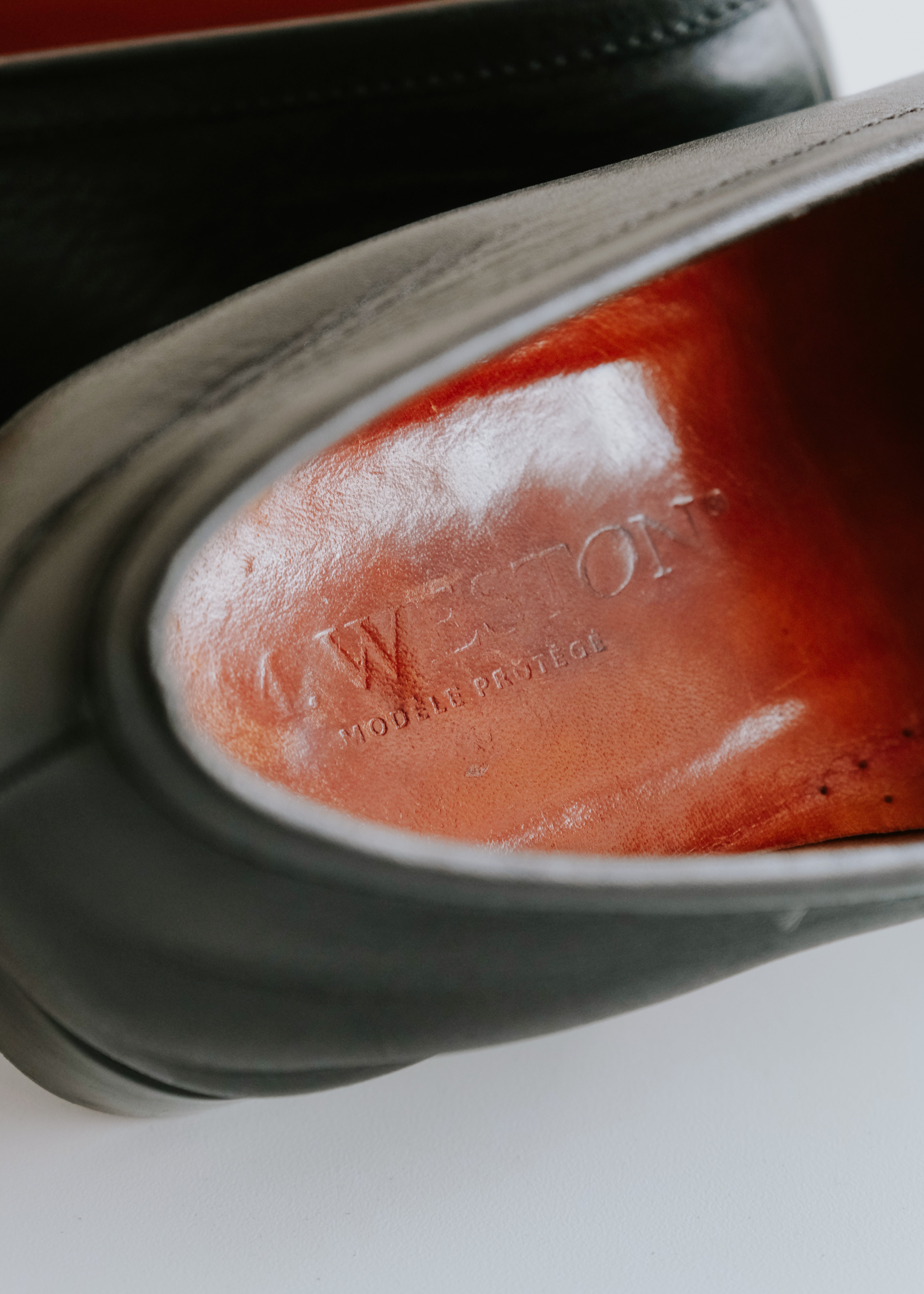 90-00's J.M.WESTON rubber sole penny loafer