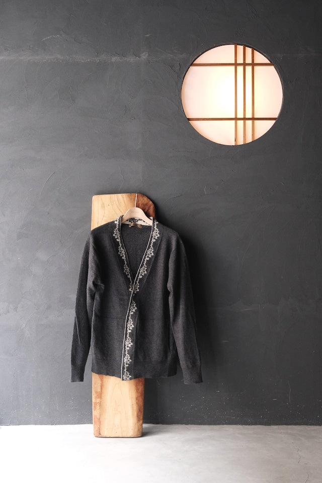 Y's for men 04AW pattern collar wool cardigan