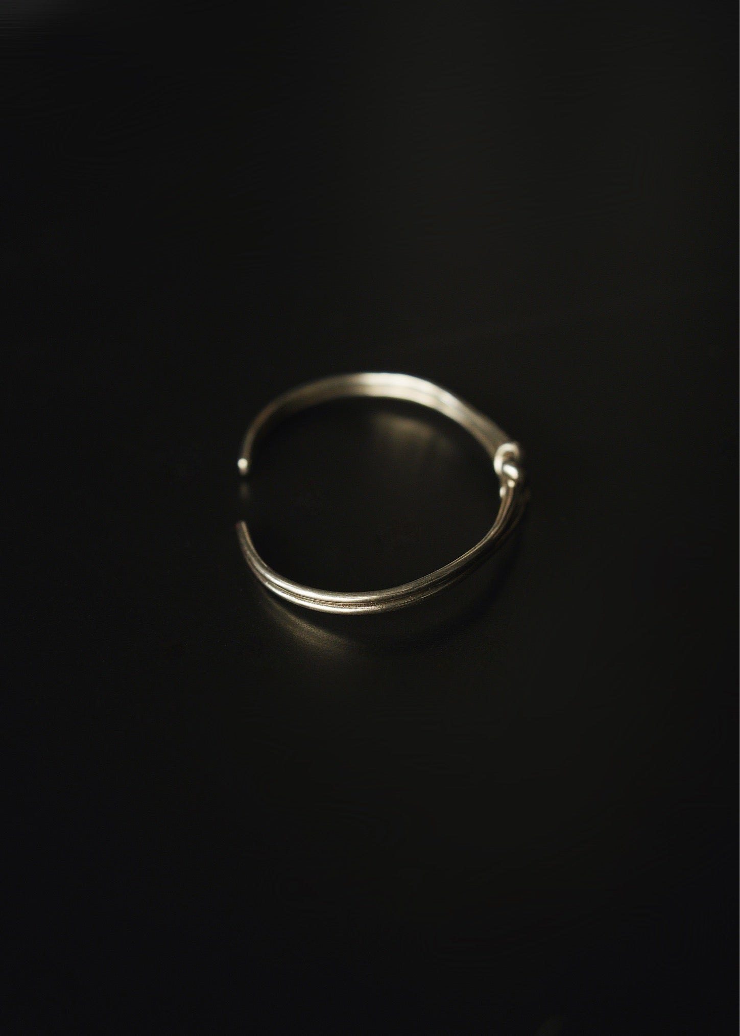silver 925 twist double bangle