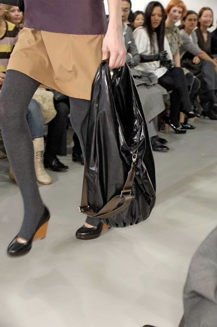 MARNI 07AW gathered leather hobo bag