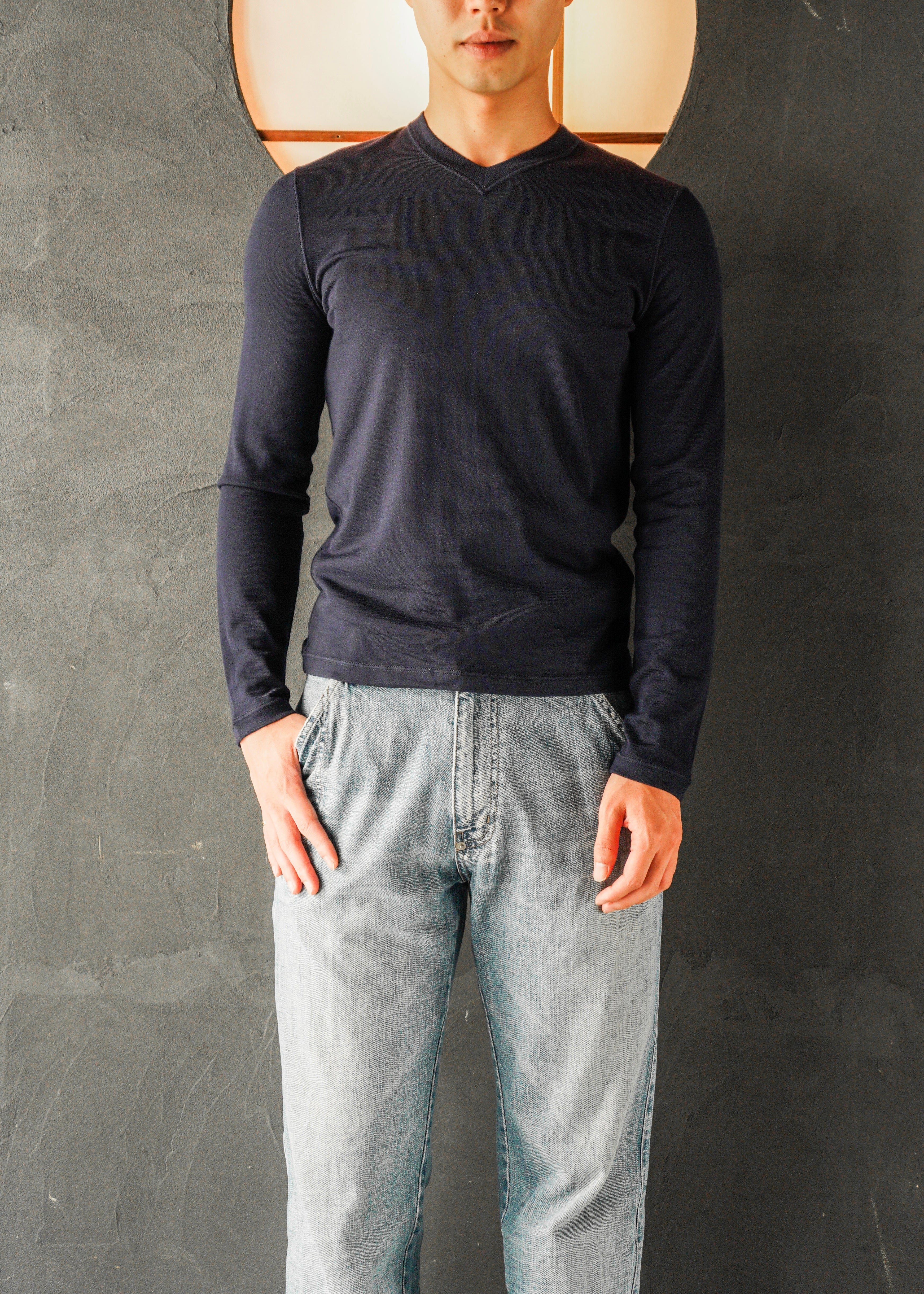 JIL SANDER 2013 v neck wool knit