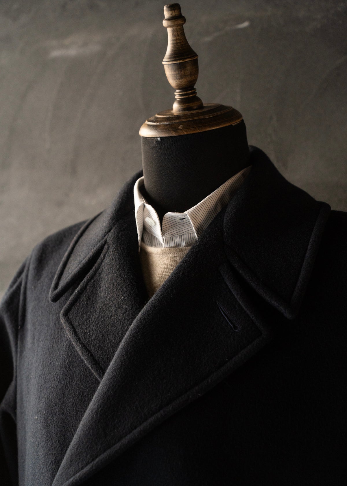 90’s agnes b. homme cashmere blend wool p coat