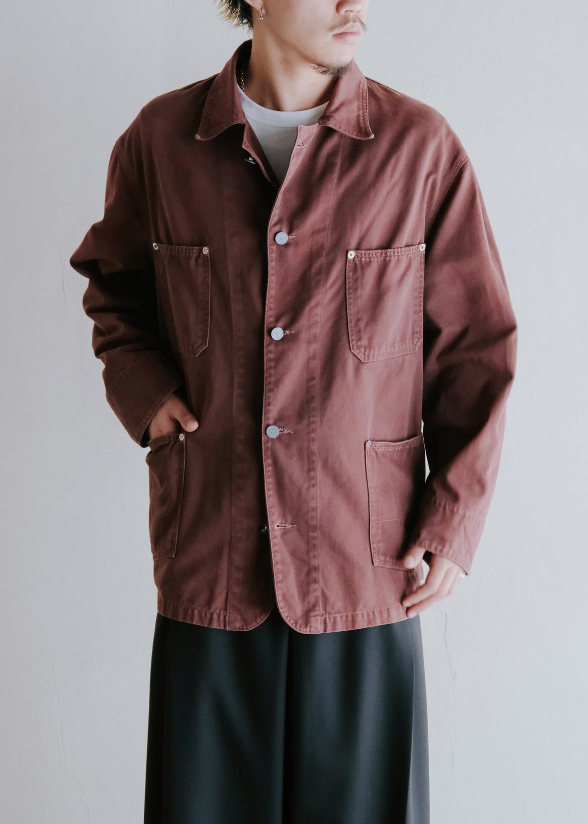 90's ARMANI JEANS cotton coverall jacket