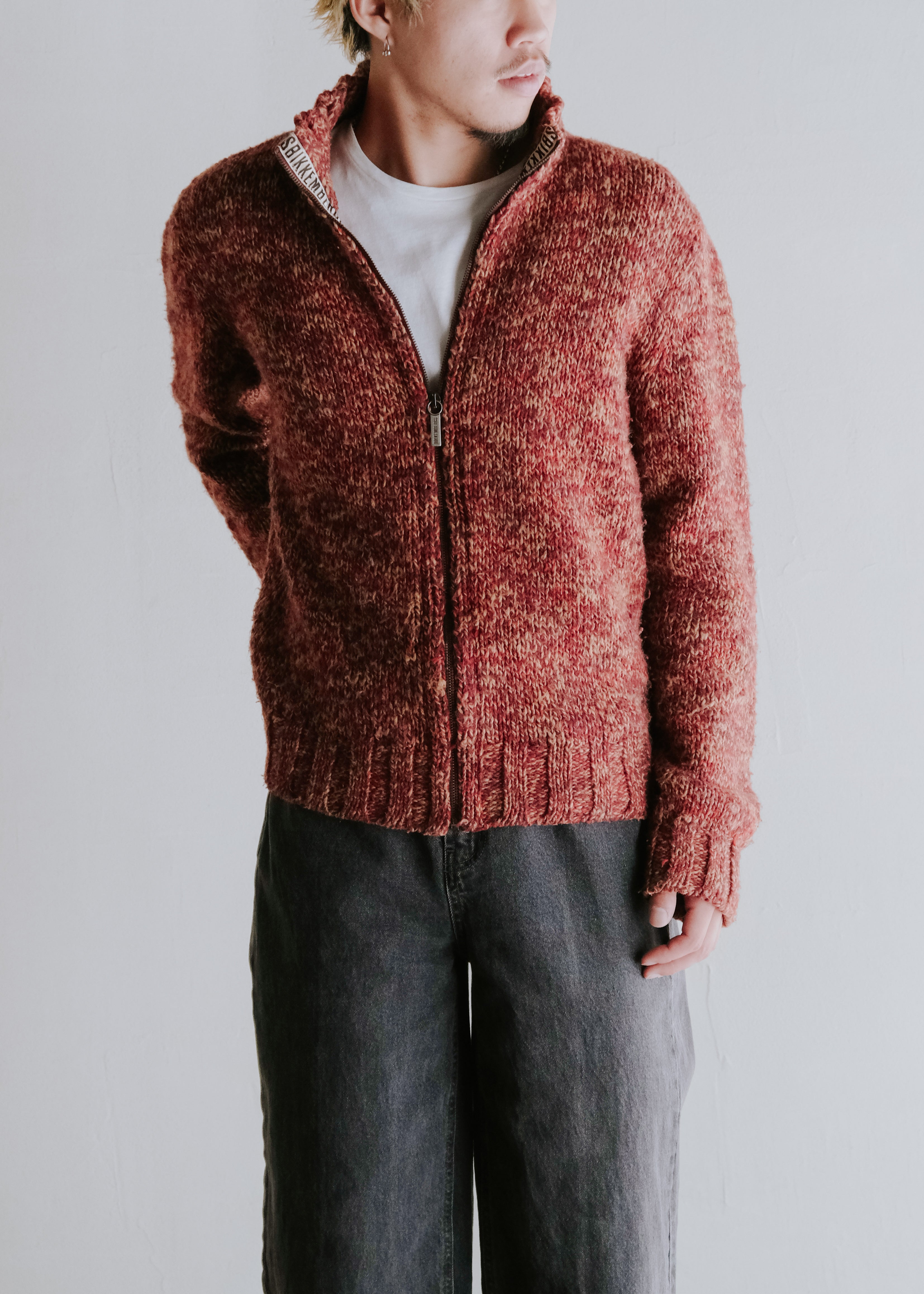 90-00's BIKKEMBERGS marble drivers knit