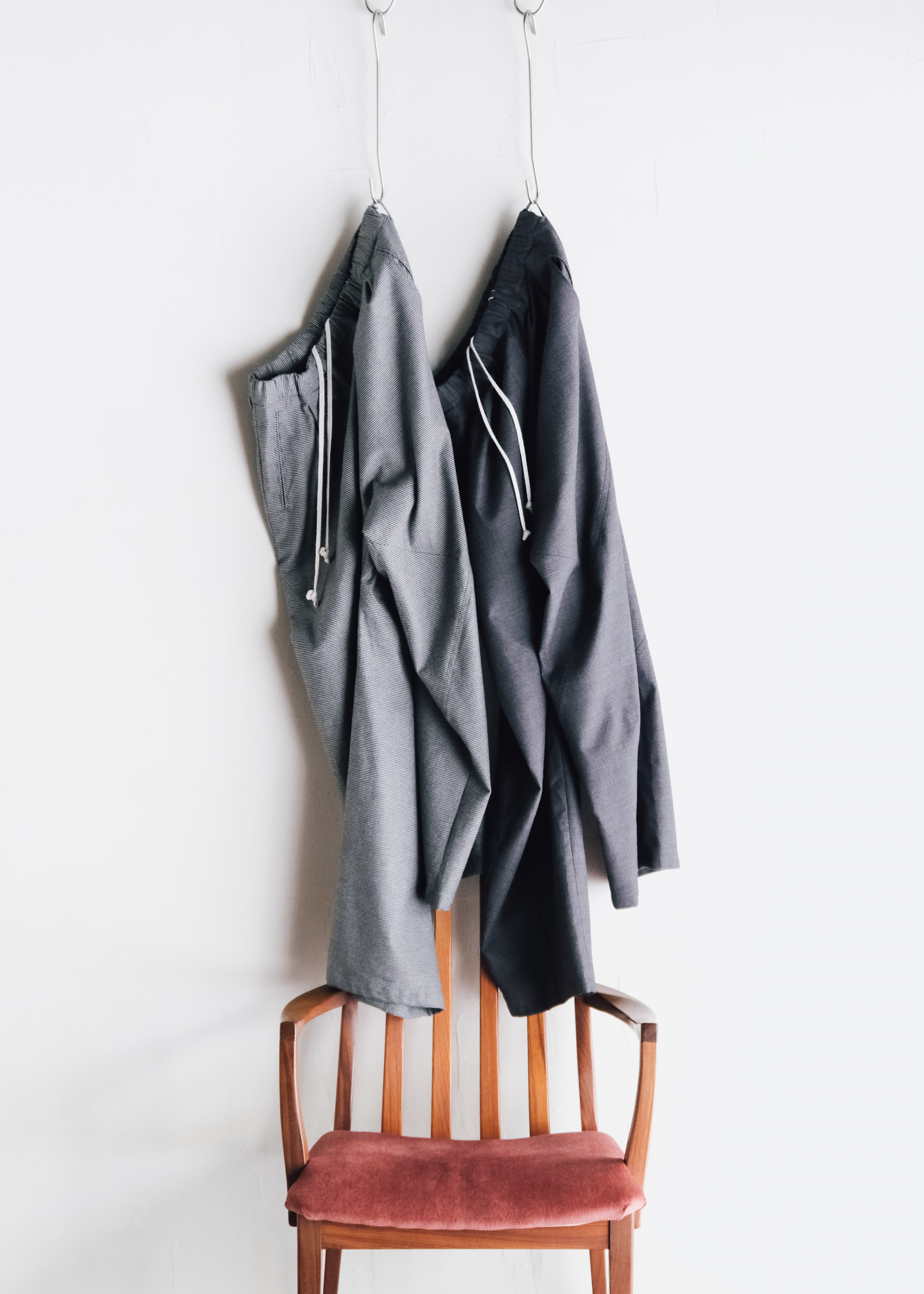 Ex. HOMO LUDENS 26AW Y.M. Jockey easy pants / charcoal
