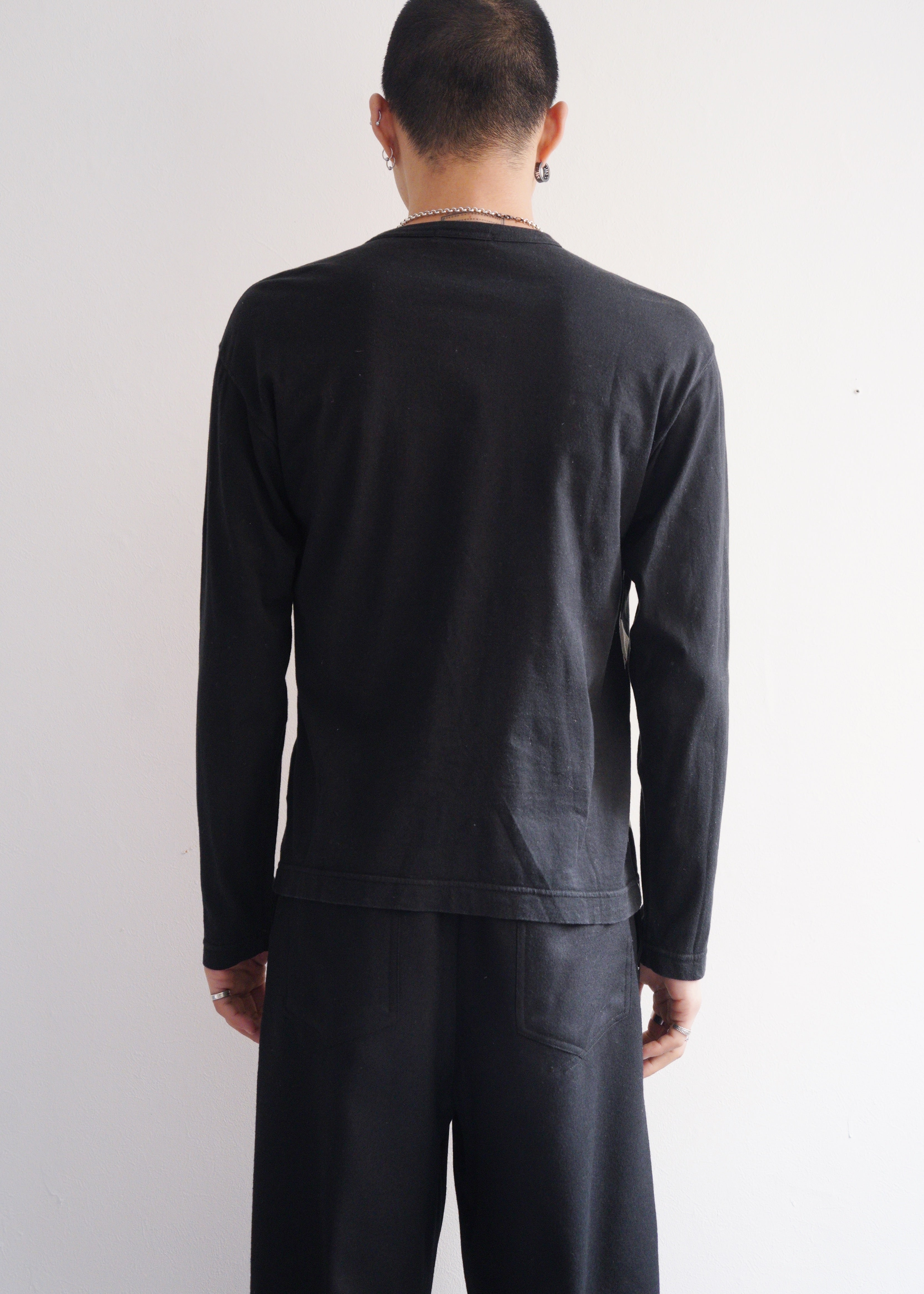 COMME des GARCONS HOMME 08AW argyle cotton long sleeve t shirt