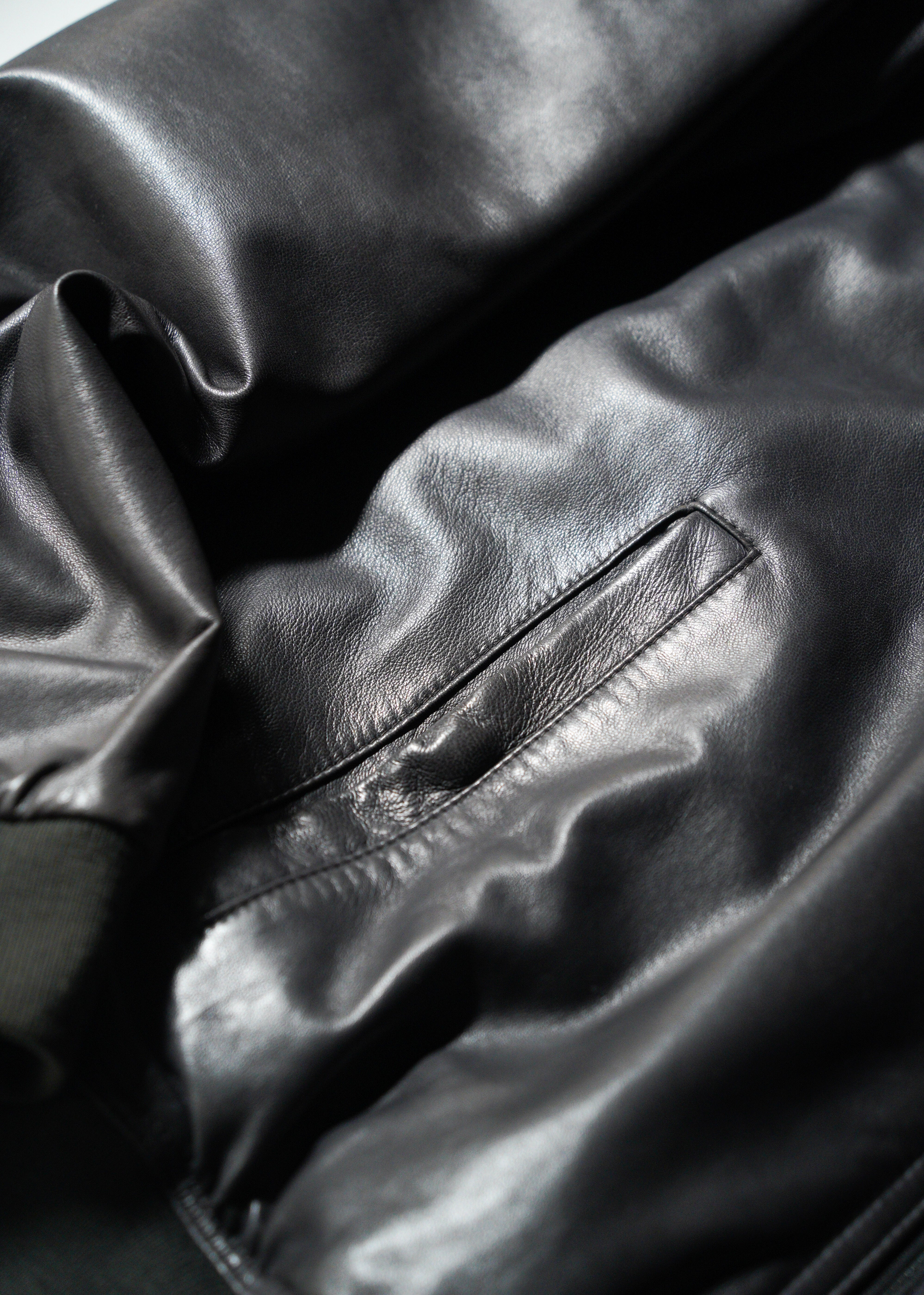 90’s Salvatore Ferragamo reversible single zip up leather jacket