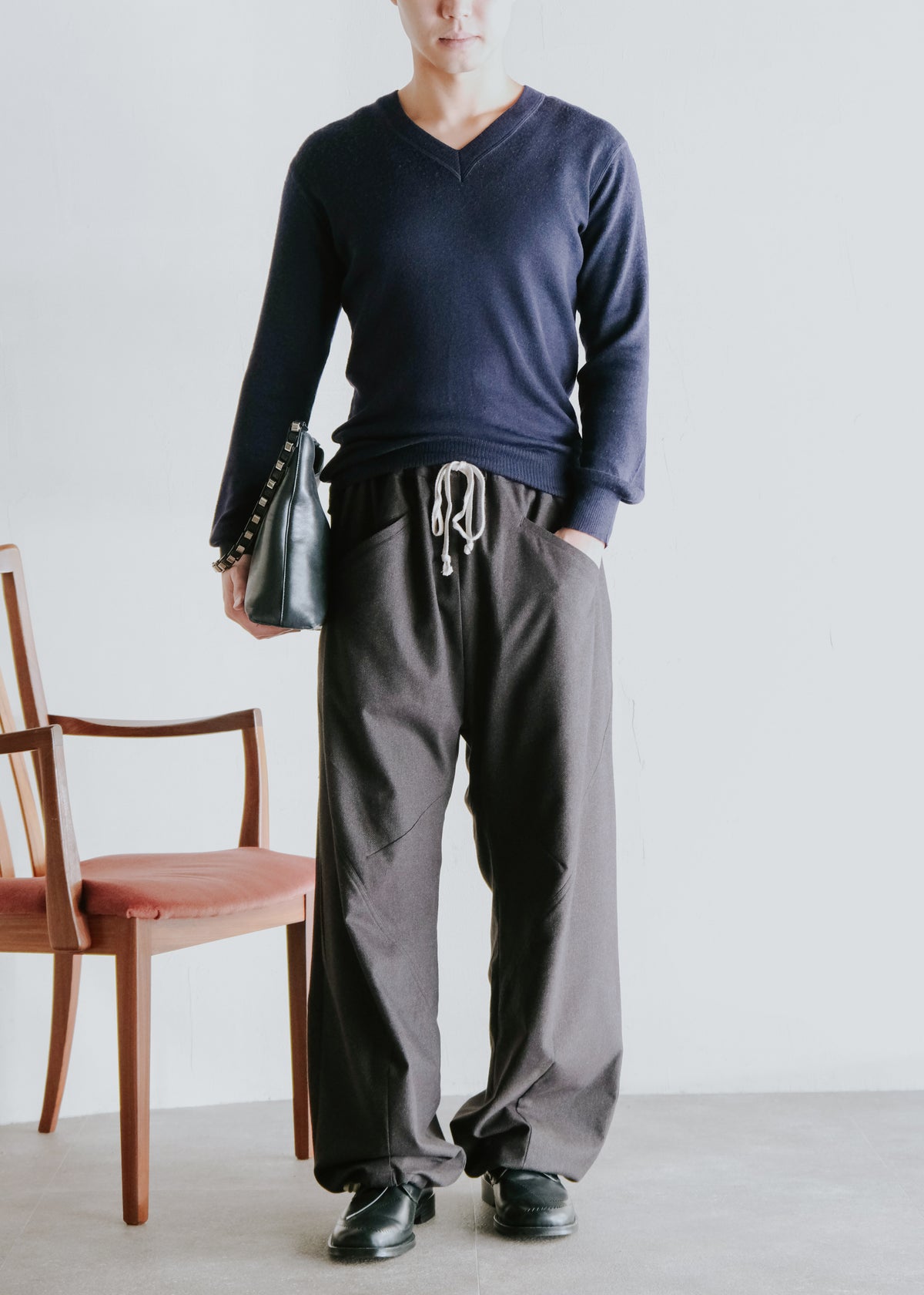 HOMO LUDENS 26AW Y.M. Jockey easy パンツ Black メンズ