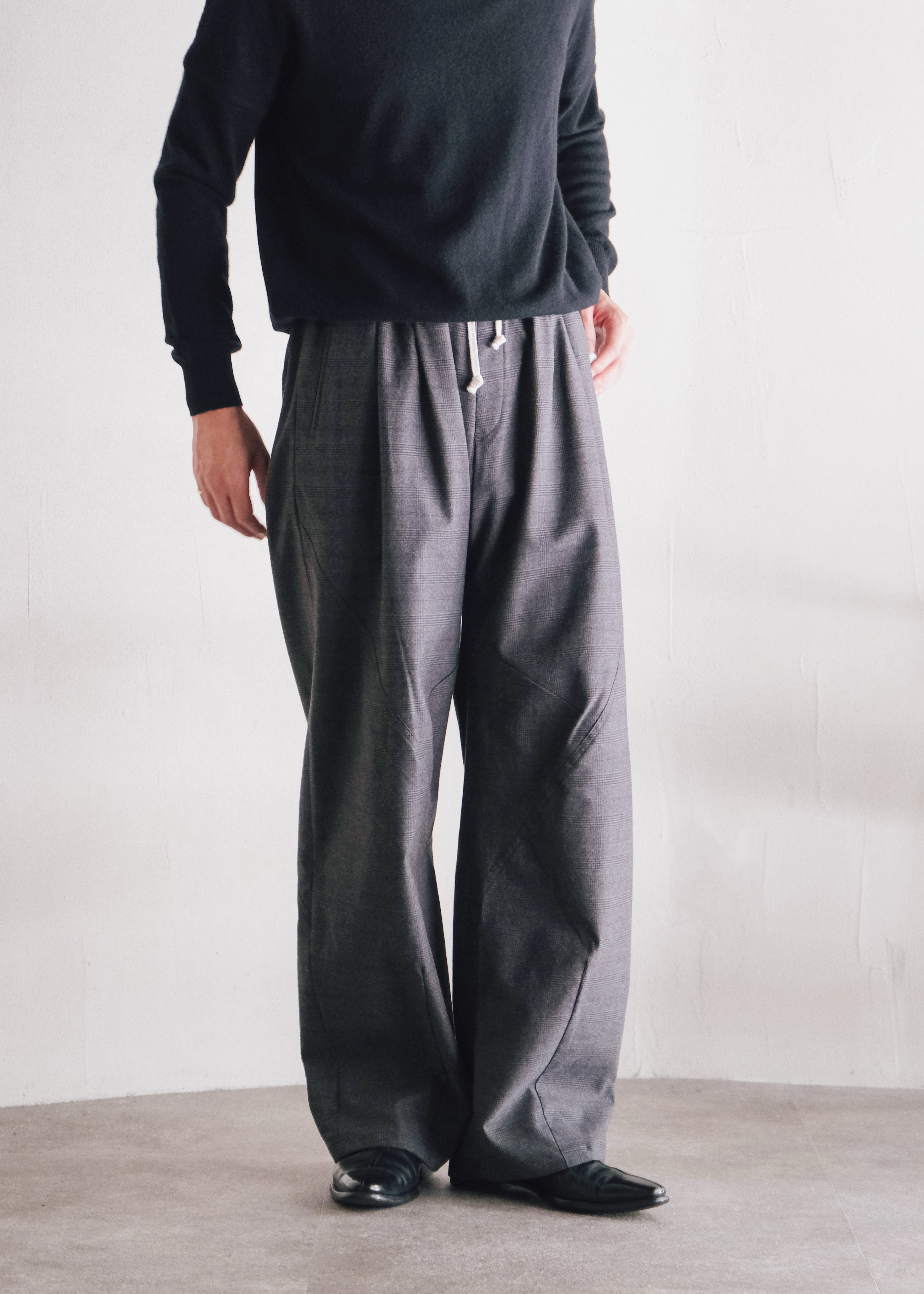 Ex. HOMO LUDENS 26AW Y.M. Jockey easy pants / charcoal