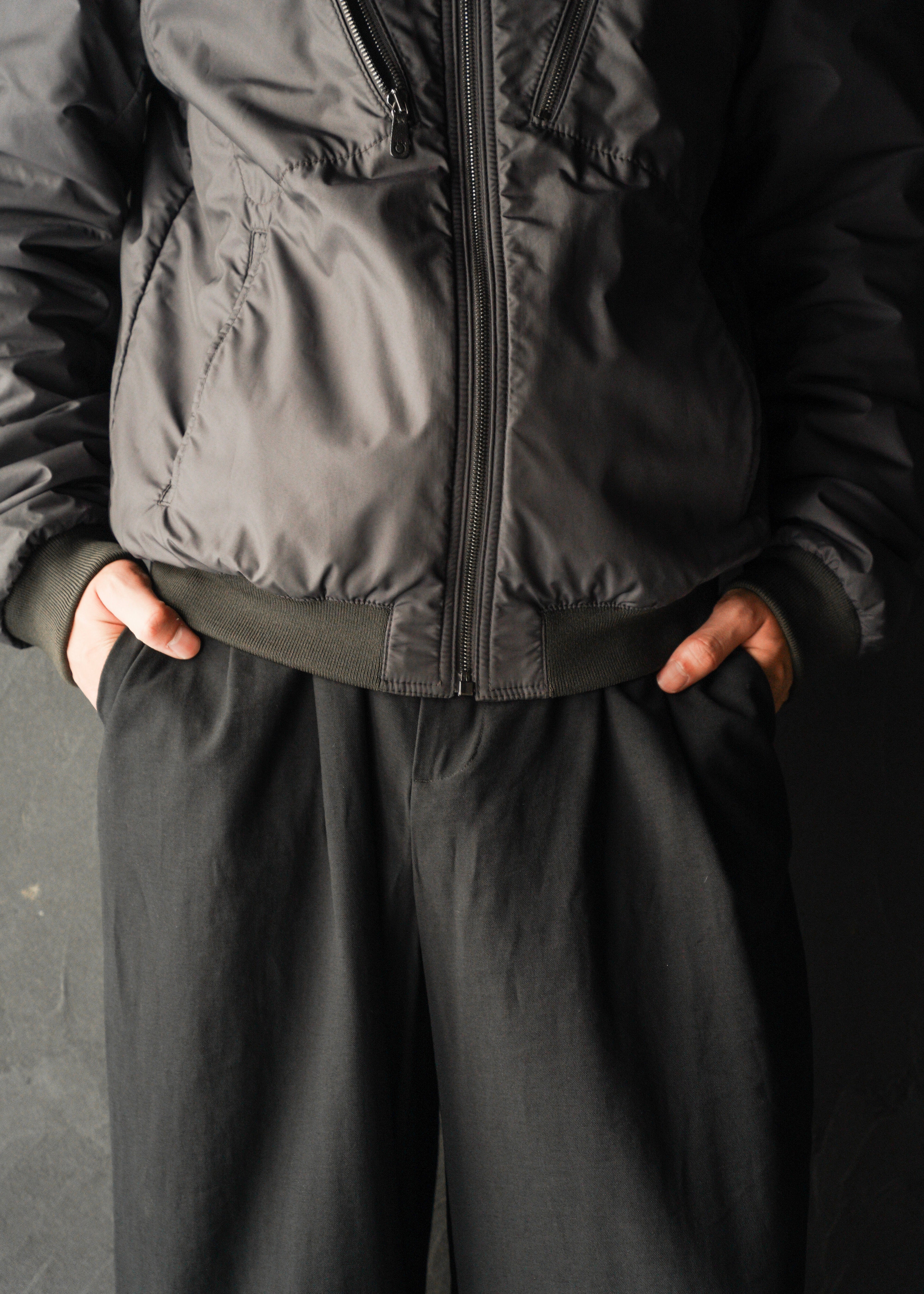 90’s Salvatore Ferragamo reversible single zip up leather jacket