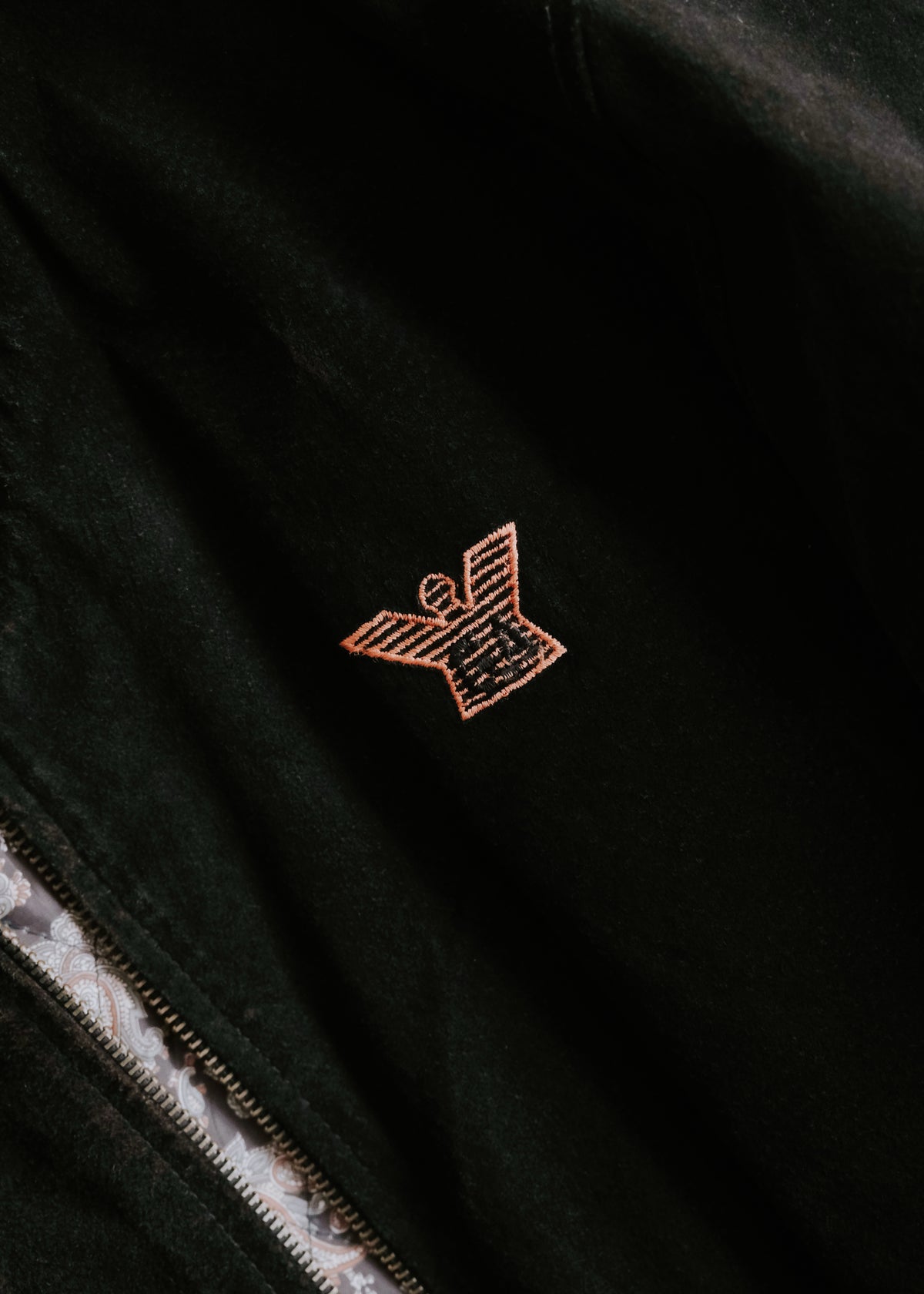 80's GIORGIRO ARMANI nubuck leather bomber jacket