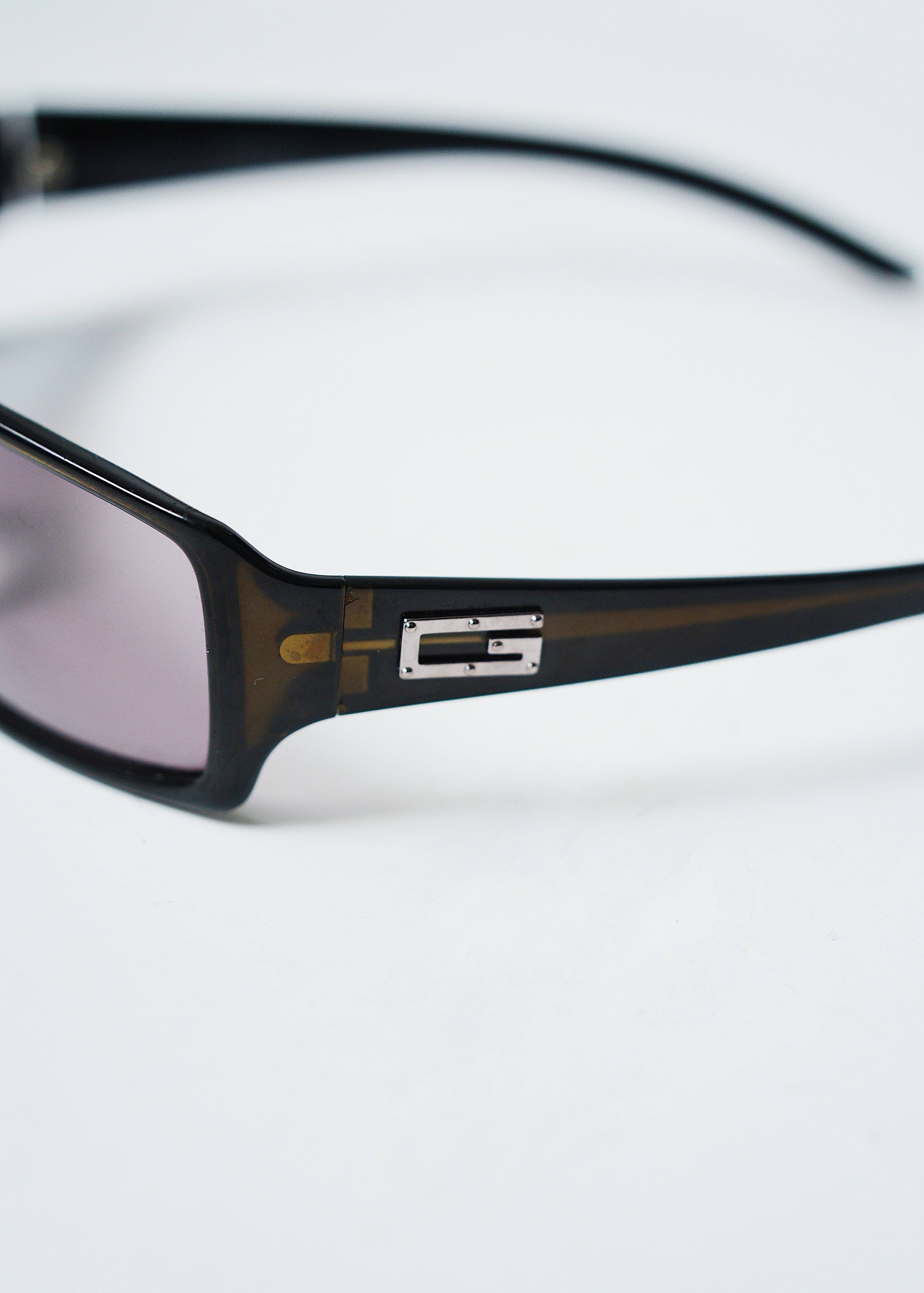 GUCCI clear frame sunglasses