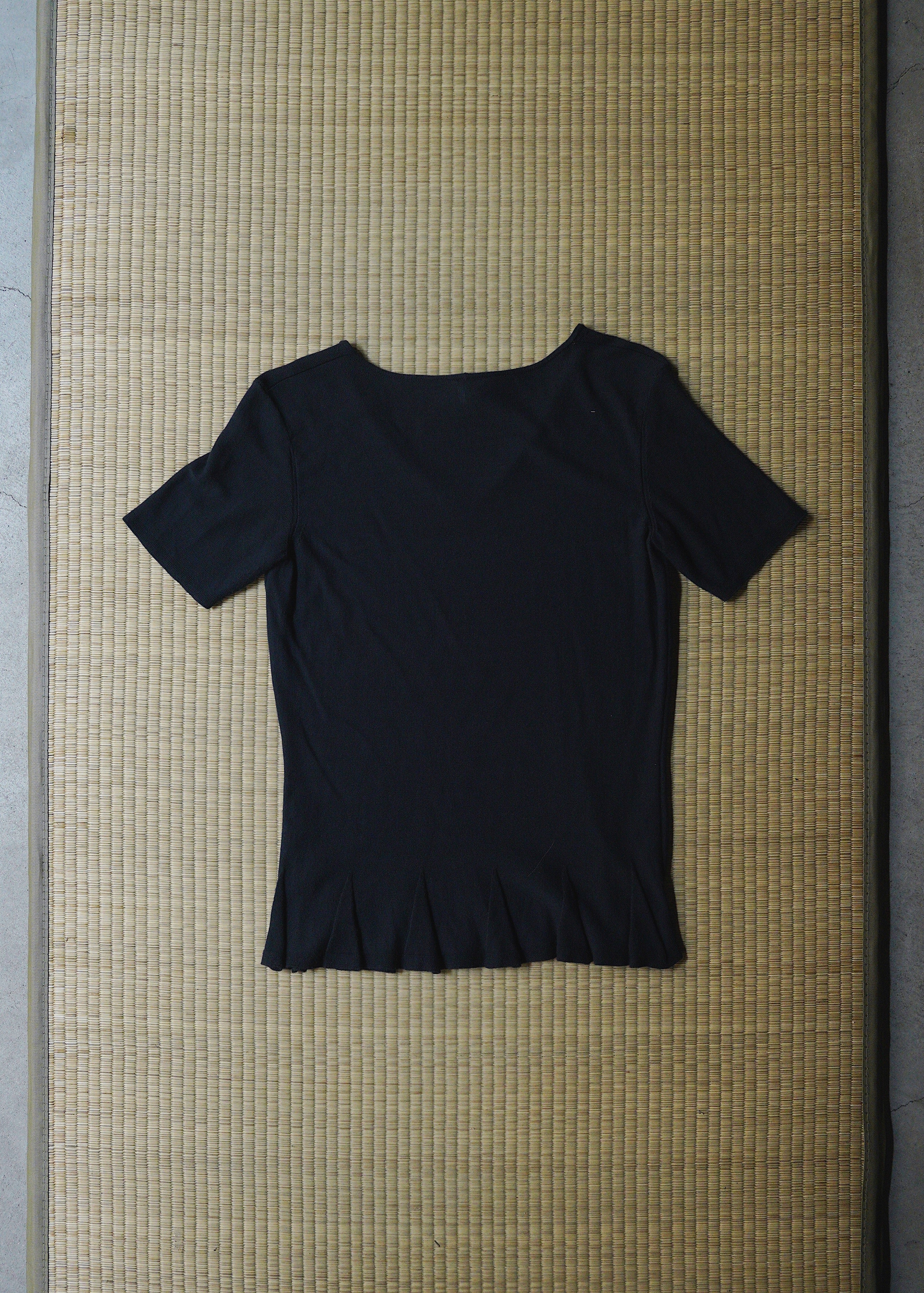 ARMANI COLLEZIONI v neck gimmick cotton tee
