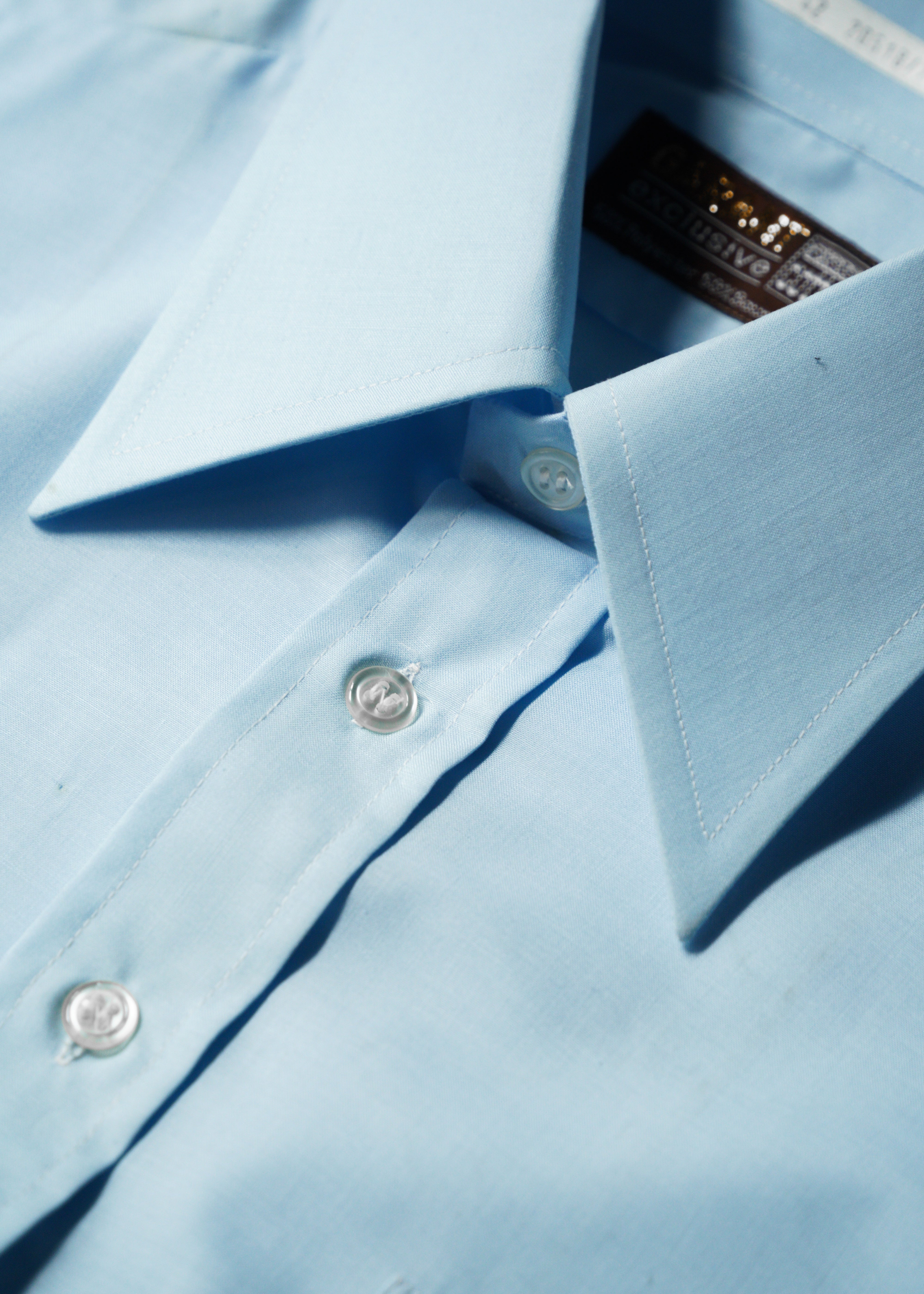 70's vintage polyester cotton short sleeve shirt