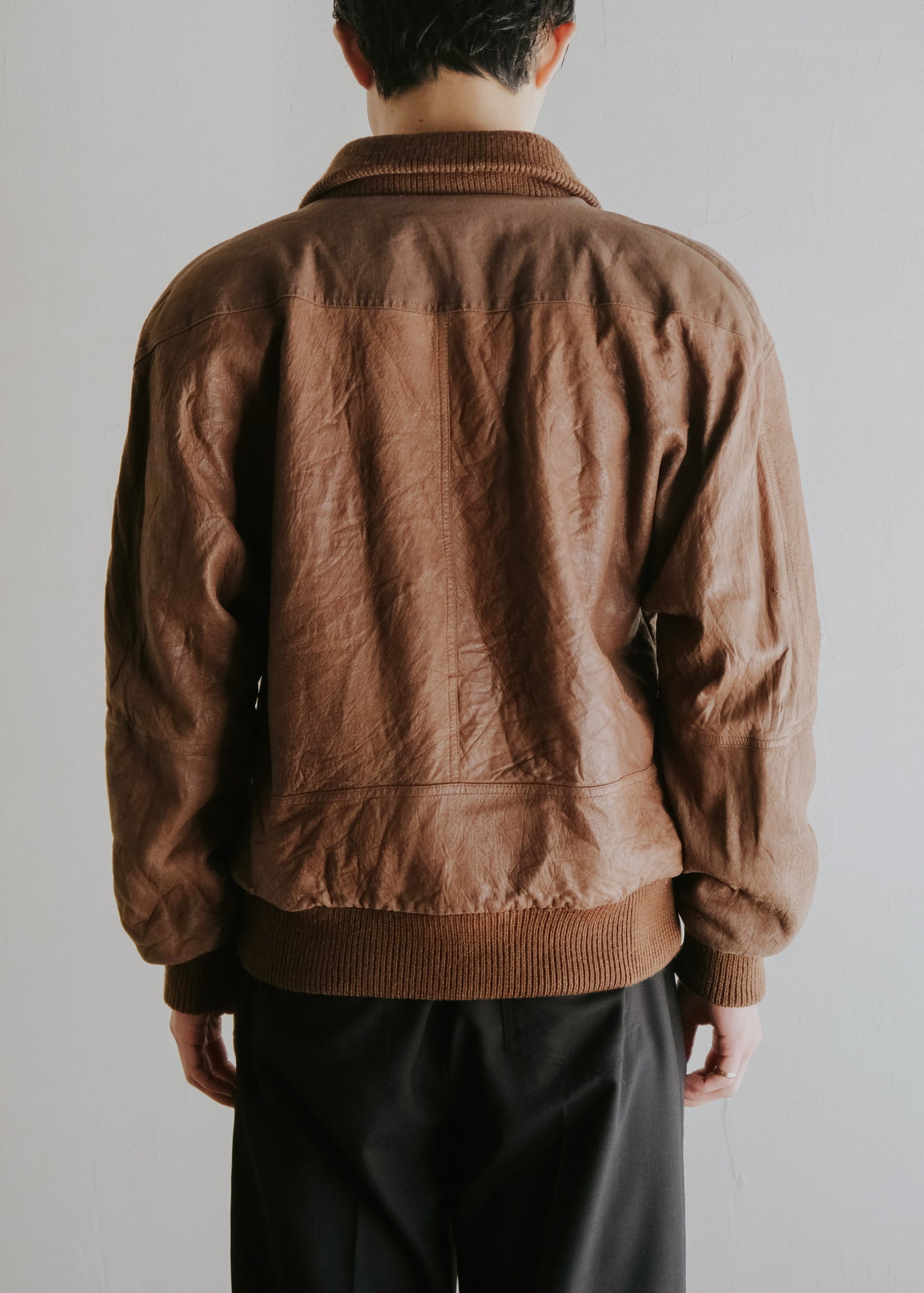 CETTEN | 70-80's RUFFO multiple zip swiching leather blouson
