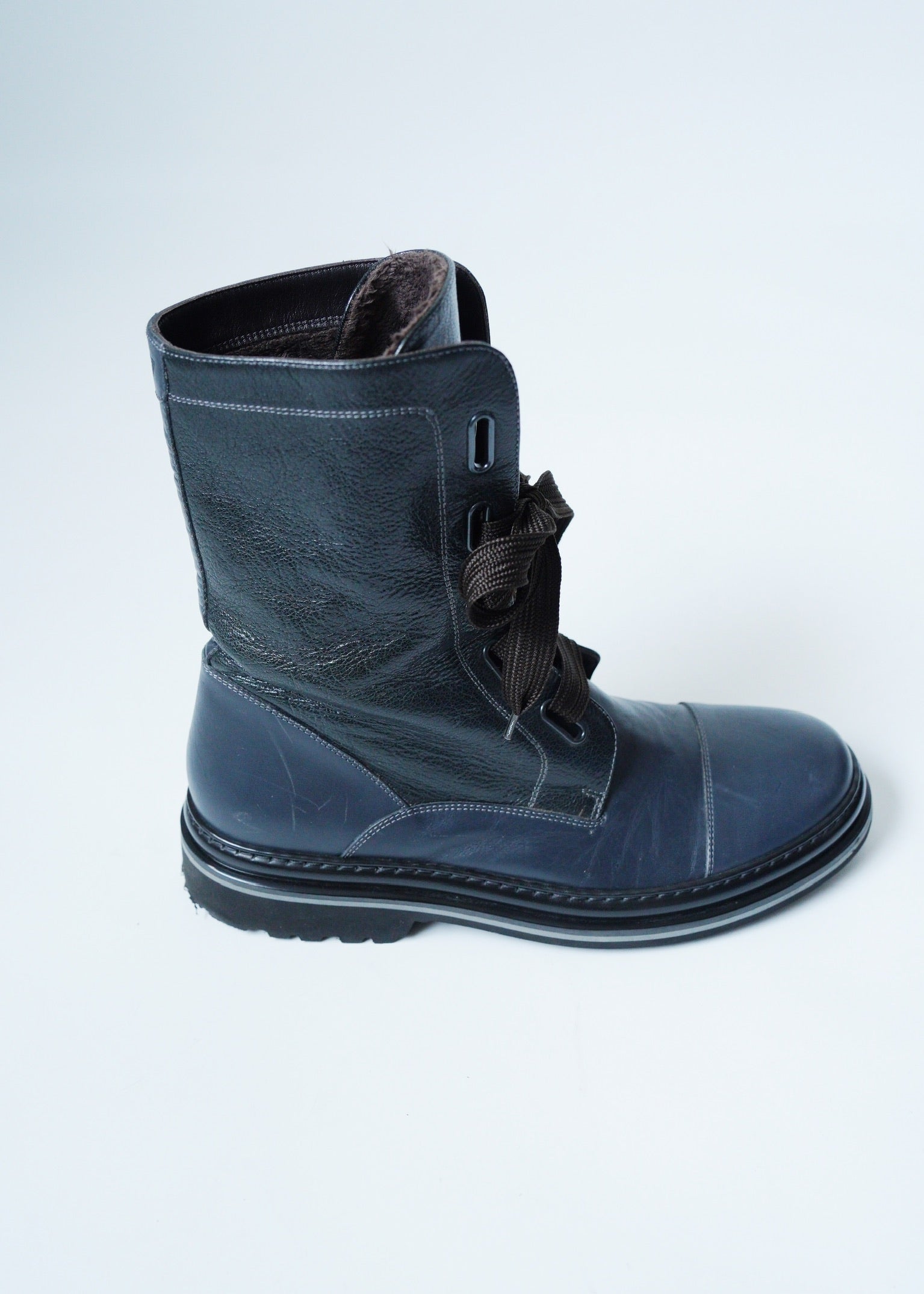 00's EMPORIO ARMANI lace up boots