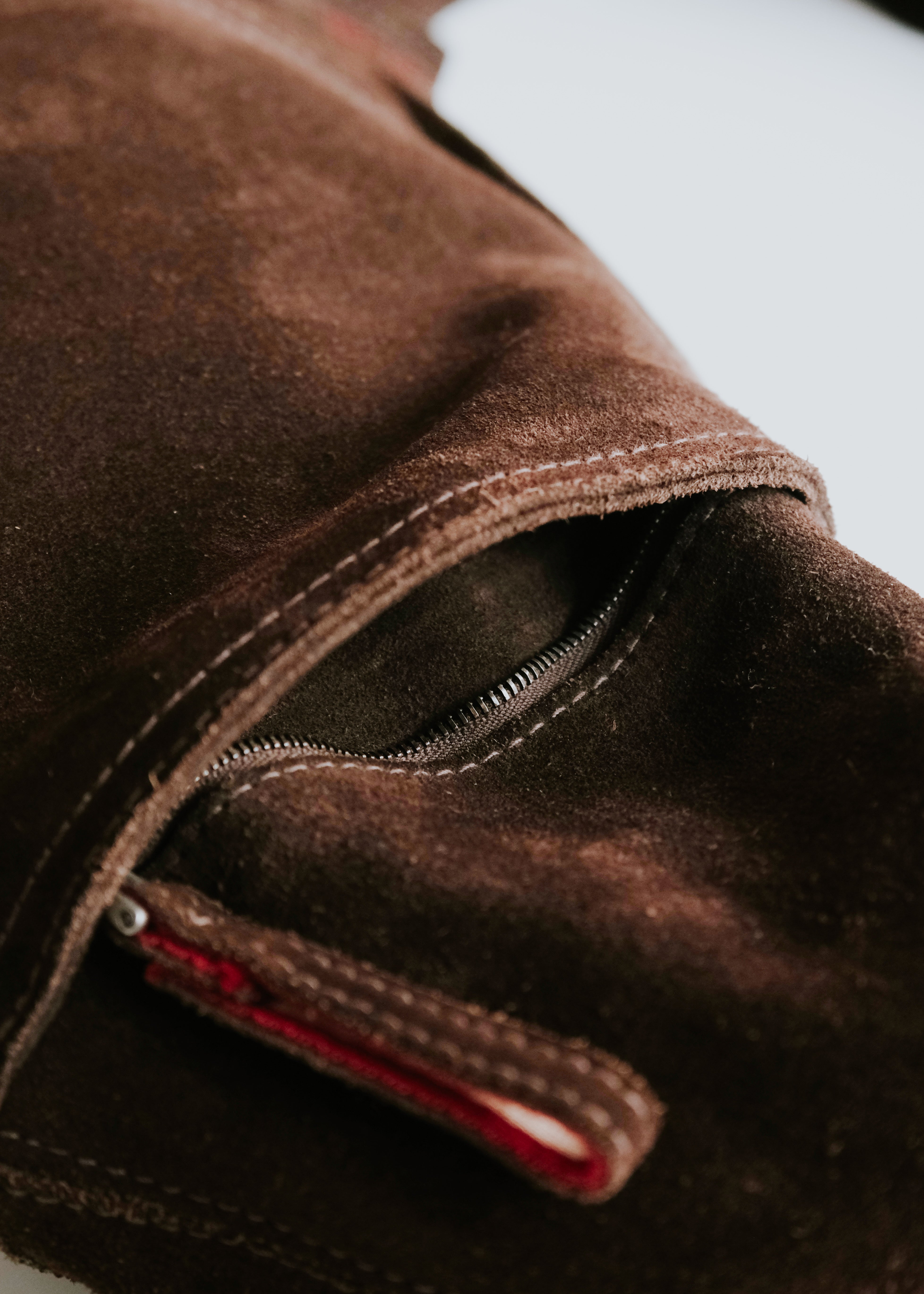 BALLY suede leather hobo shoulder bag