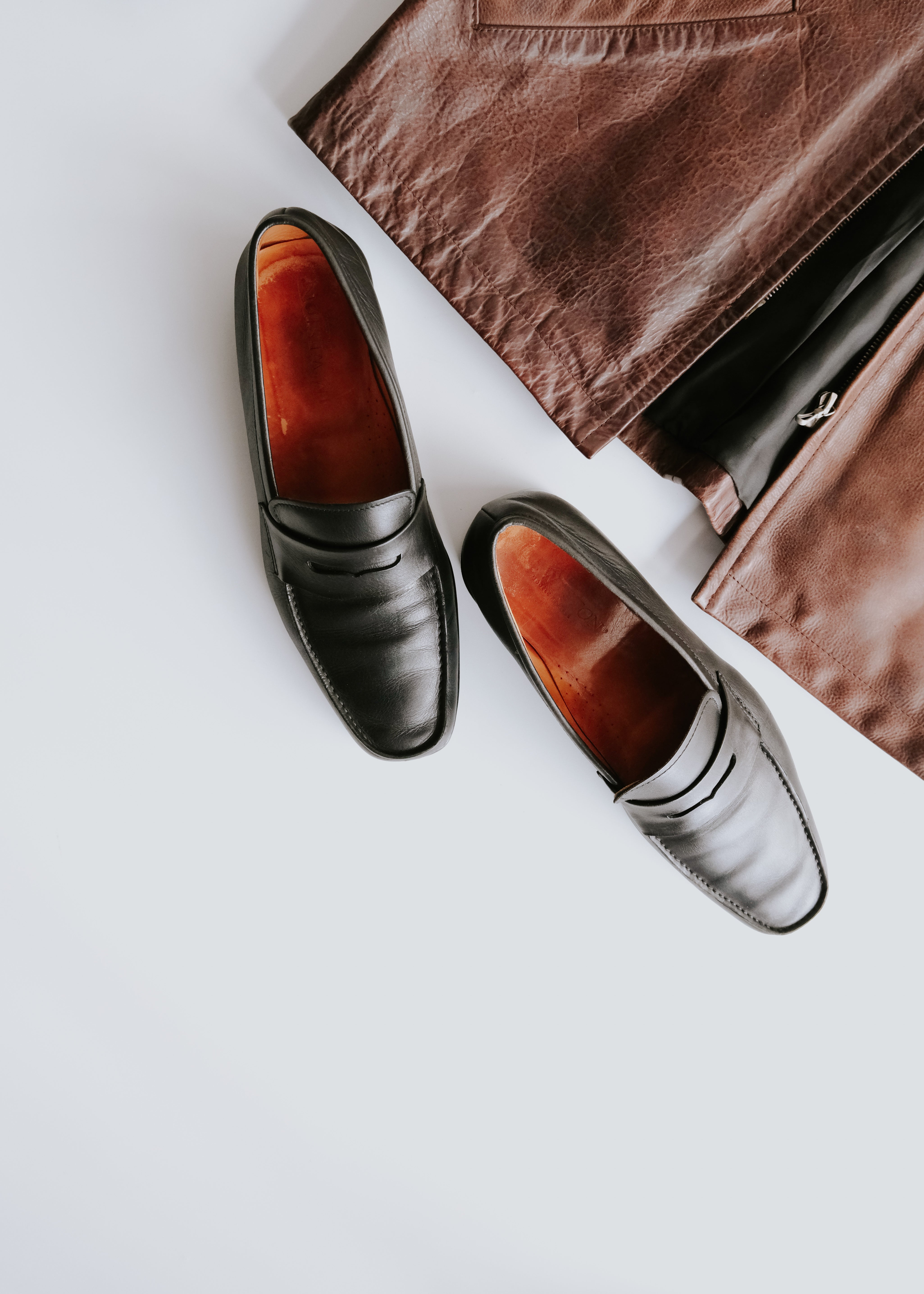 90-00's J.M.WESTON rubber sole penny loafer