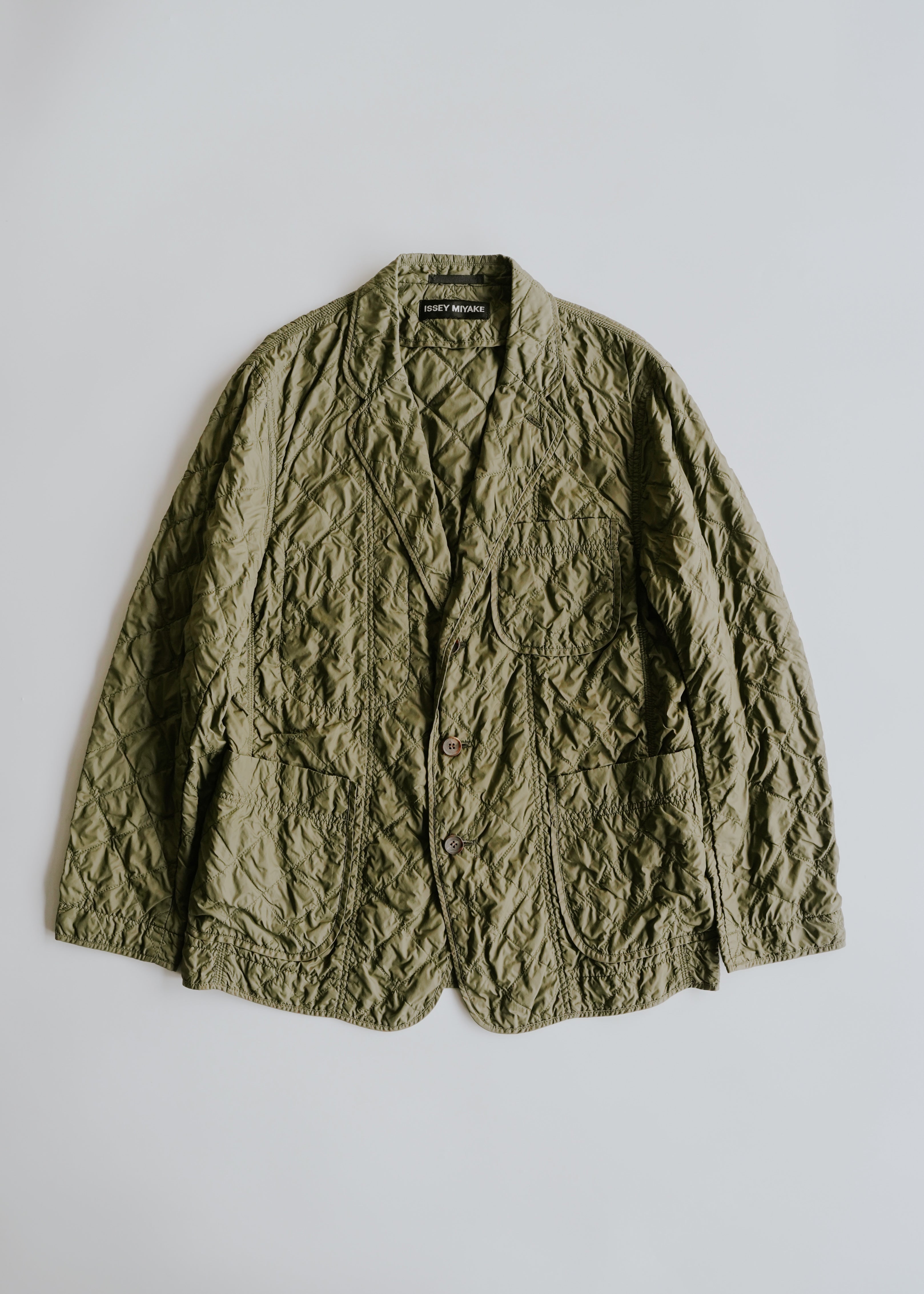 ISSEY MIYAKE MEN 09AW quilted tailored jacket