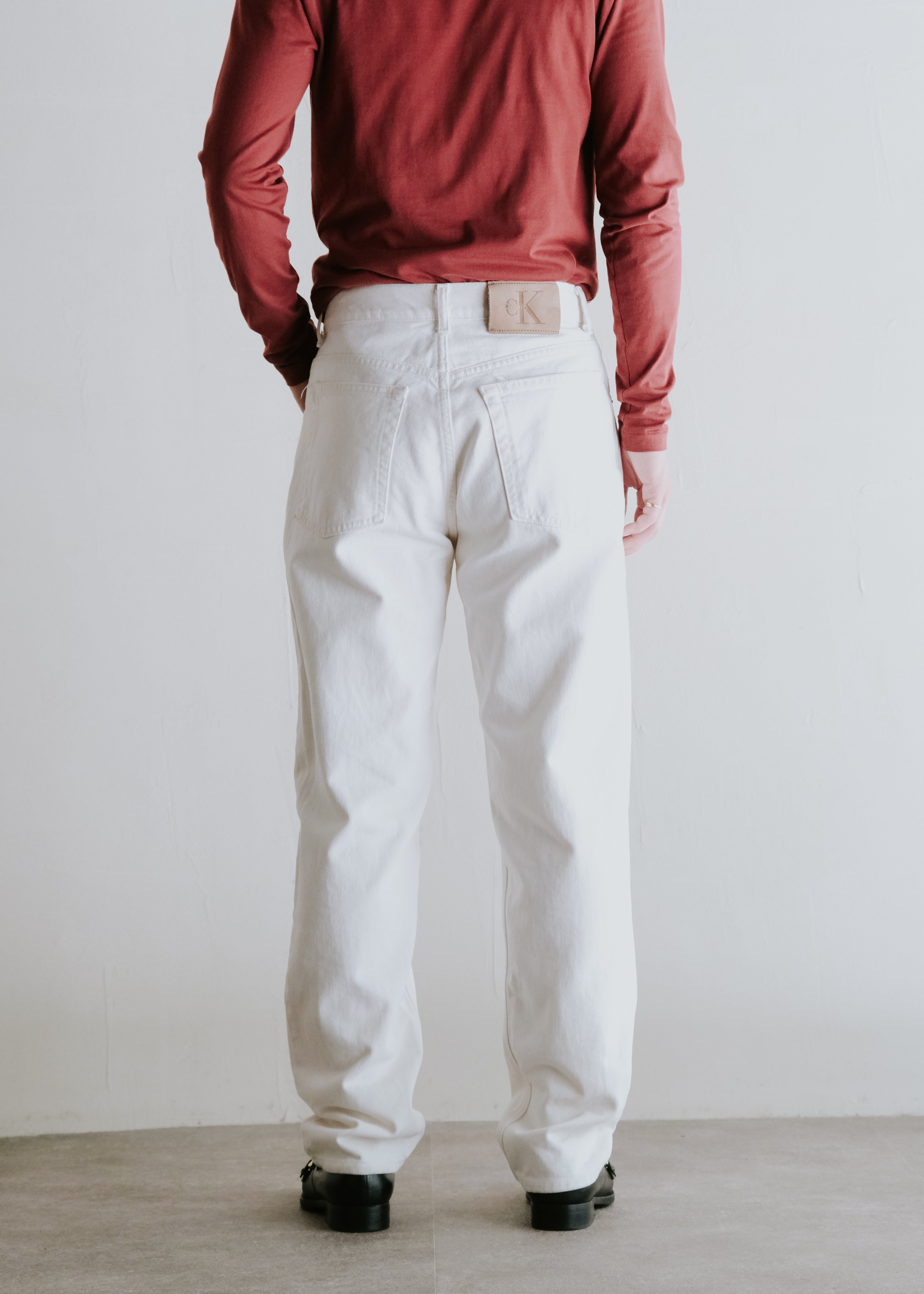 90-00's Calvin Klein tapered denim trousers