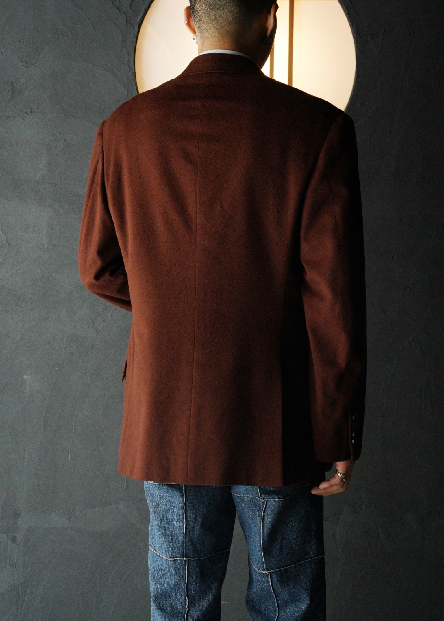 HERMÈS pure cashmere single 3b tailored jacket