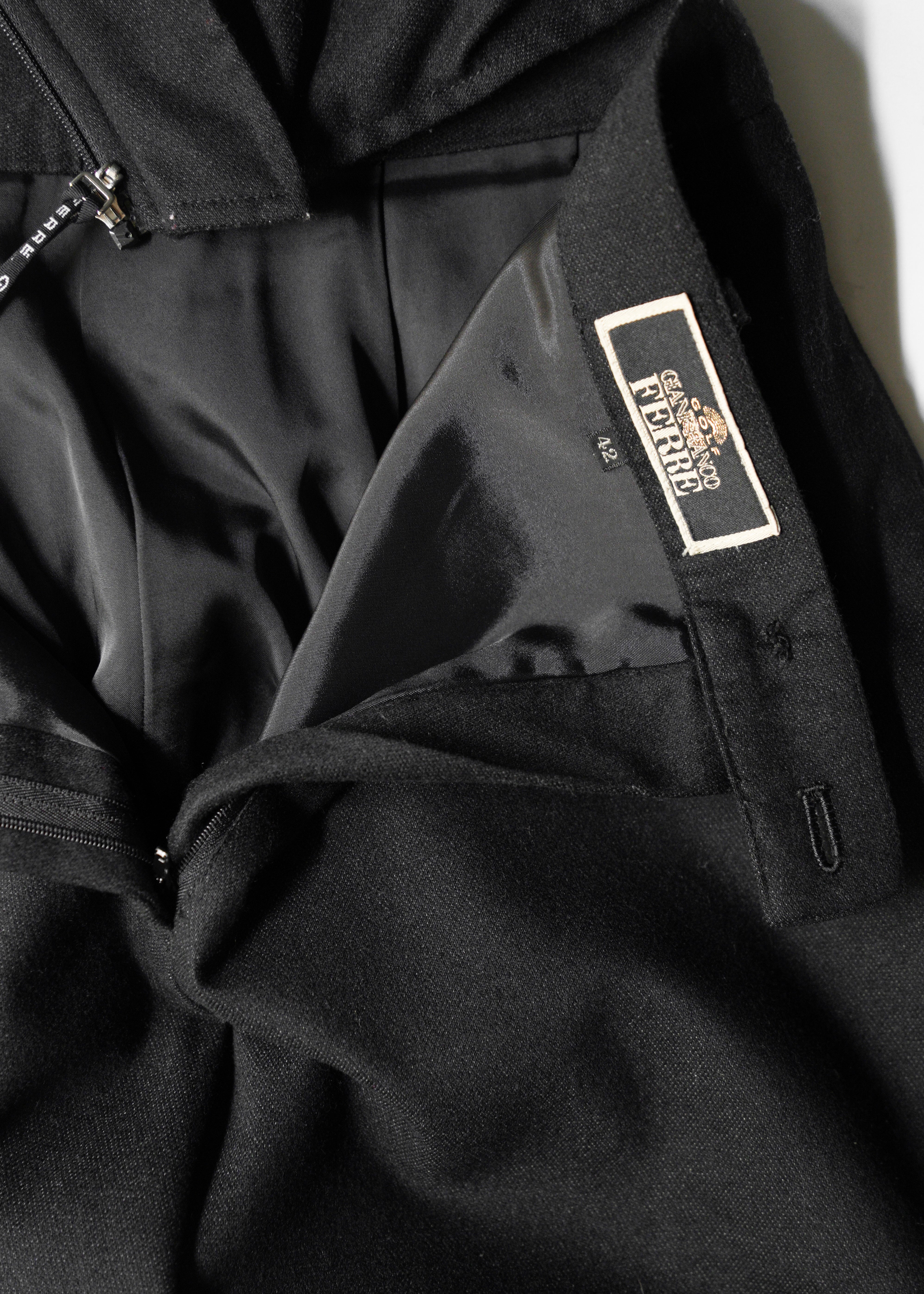 GIANFRANCO FERRE detachable pocket straight slacks