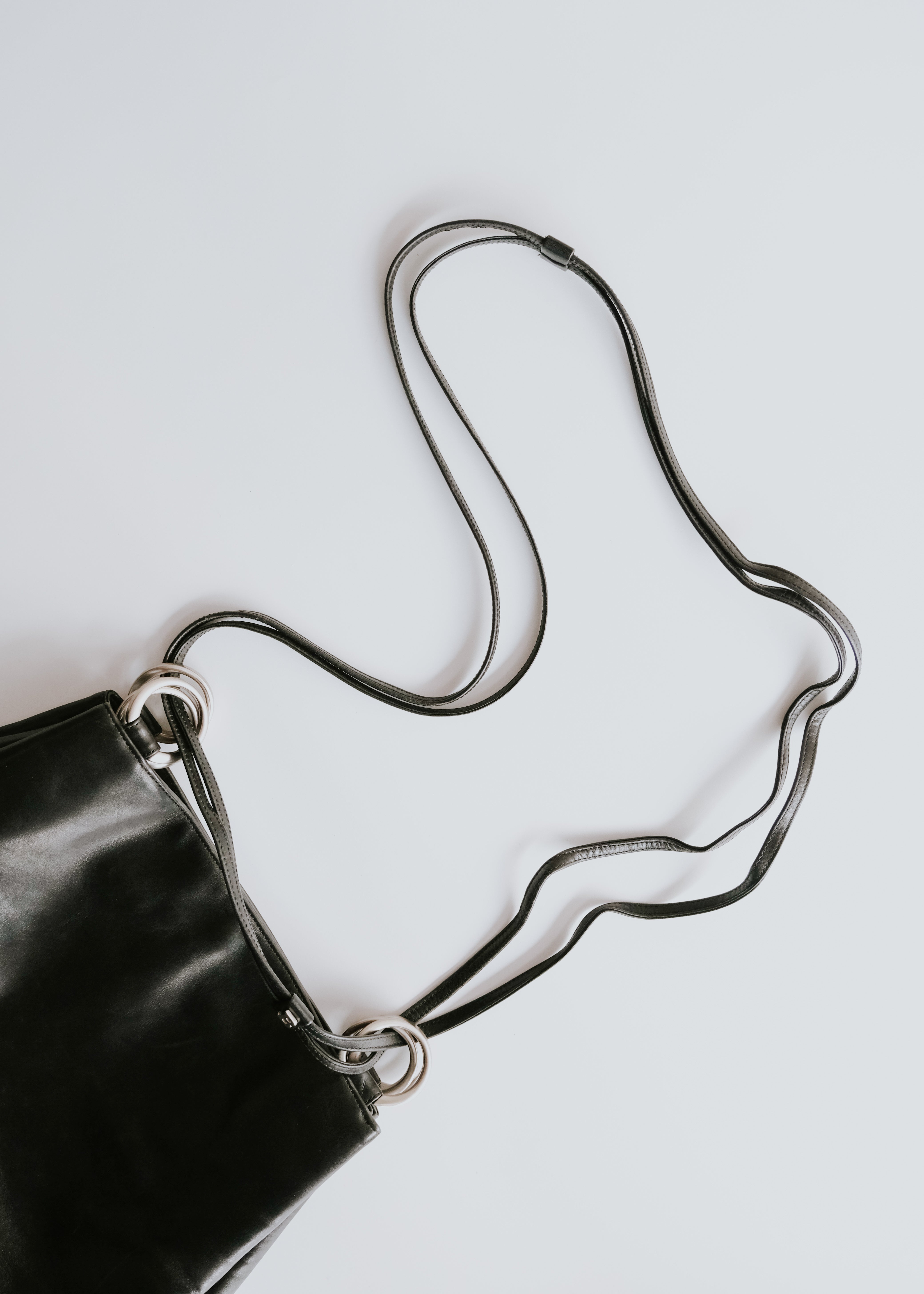 90-00's BALLY 2 way handle leather bag