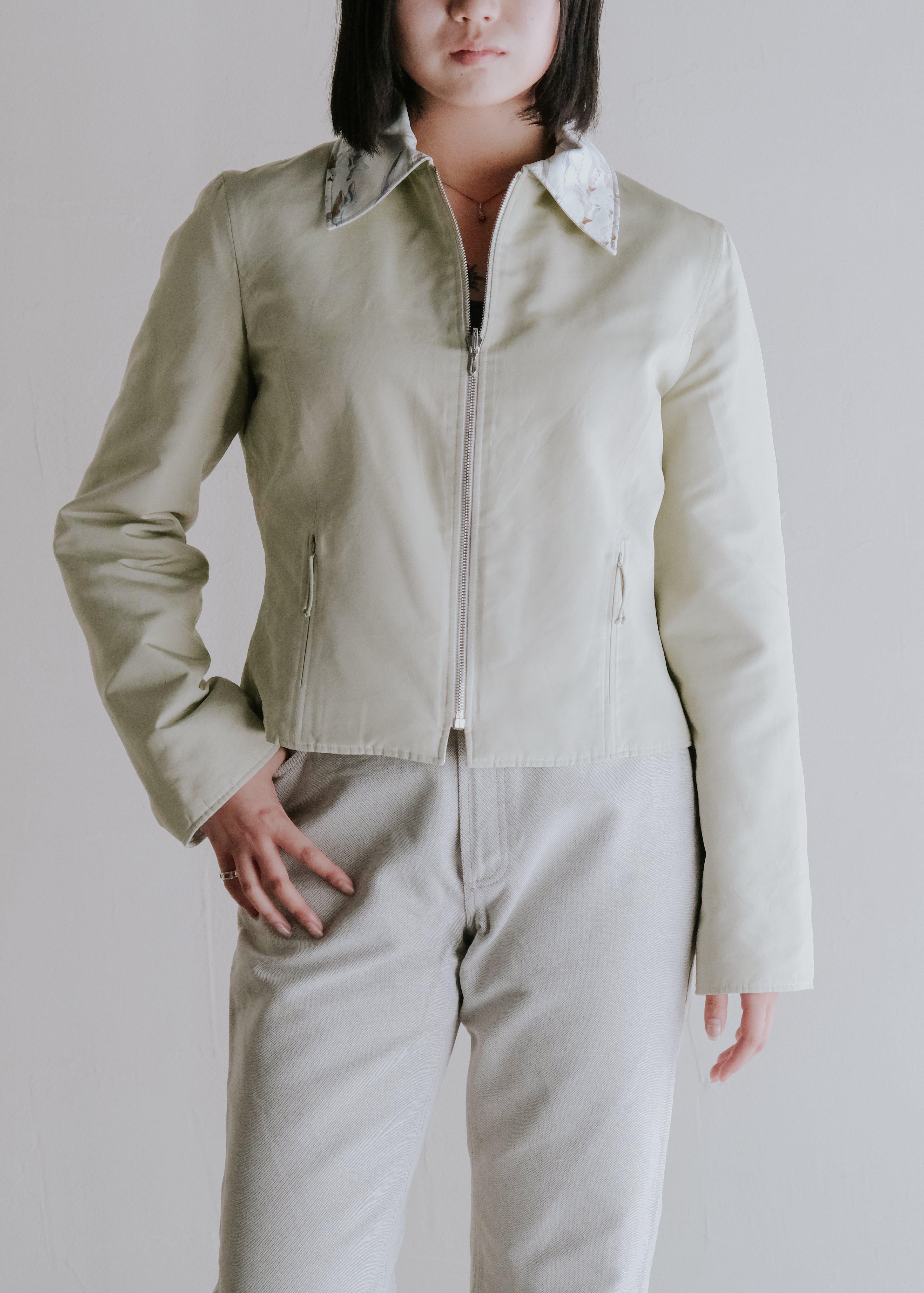 HERMÈS by Martin Margiela silk reversible blouson