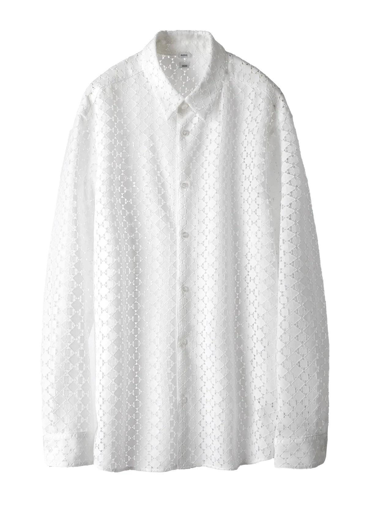 POST ARCHIVE FACTION 26SS Lace Shirt / White