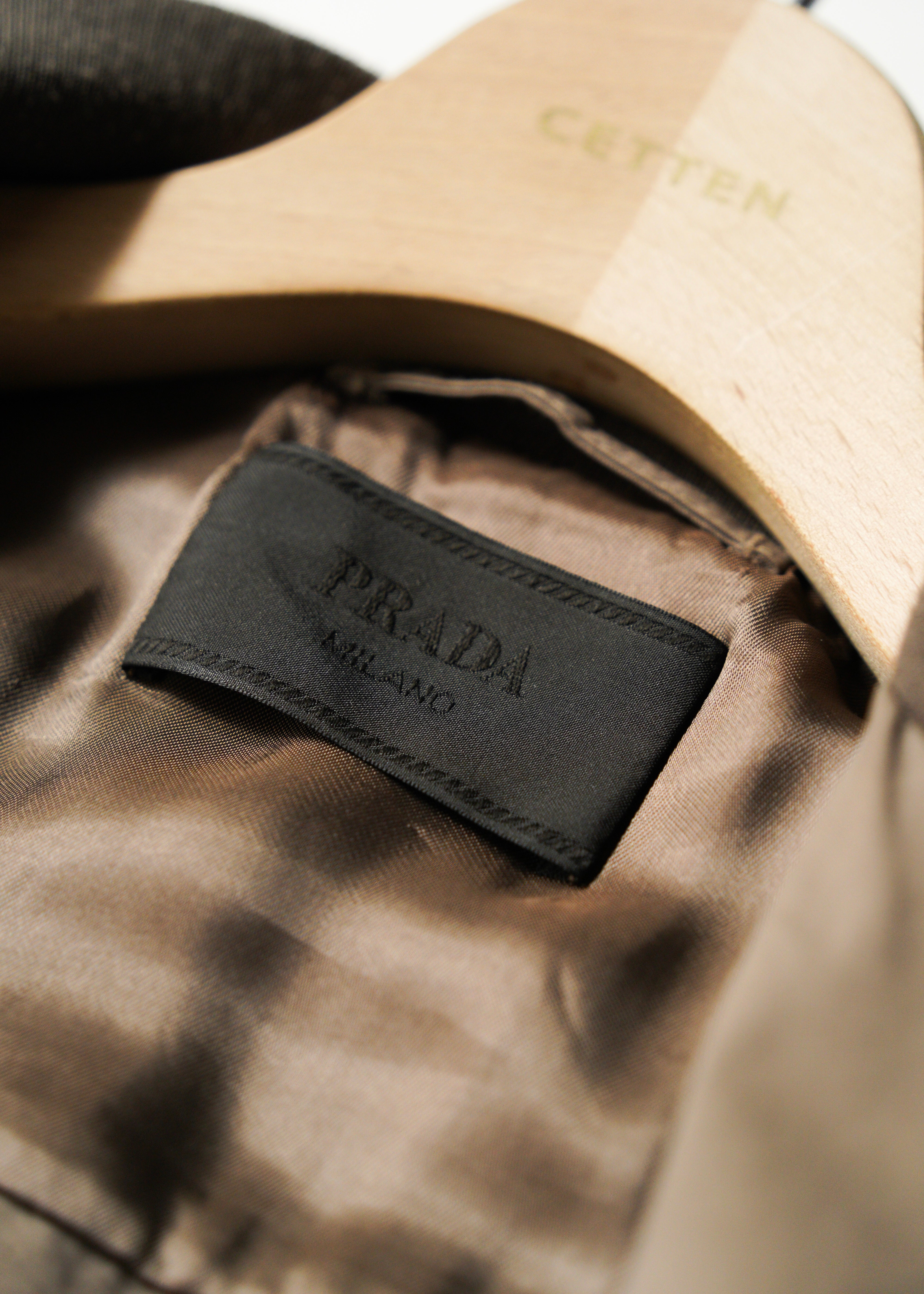 PRADA 2010 zip up nylon blend cotton blouson