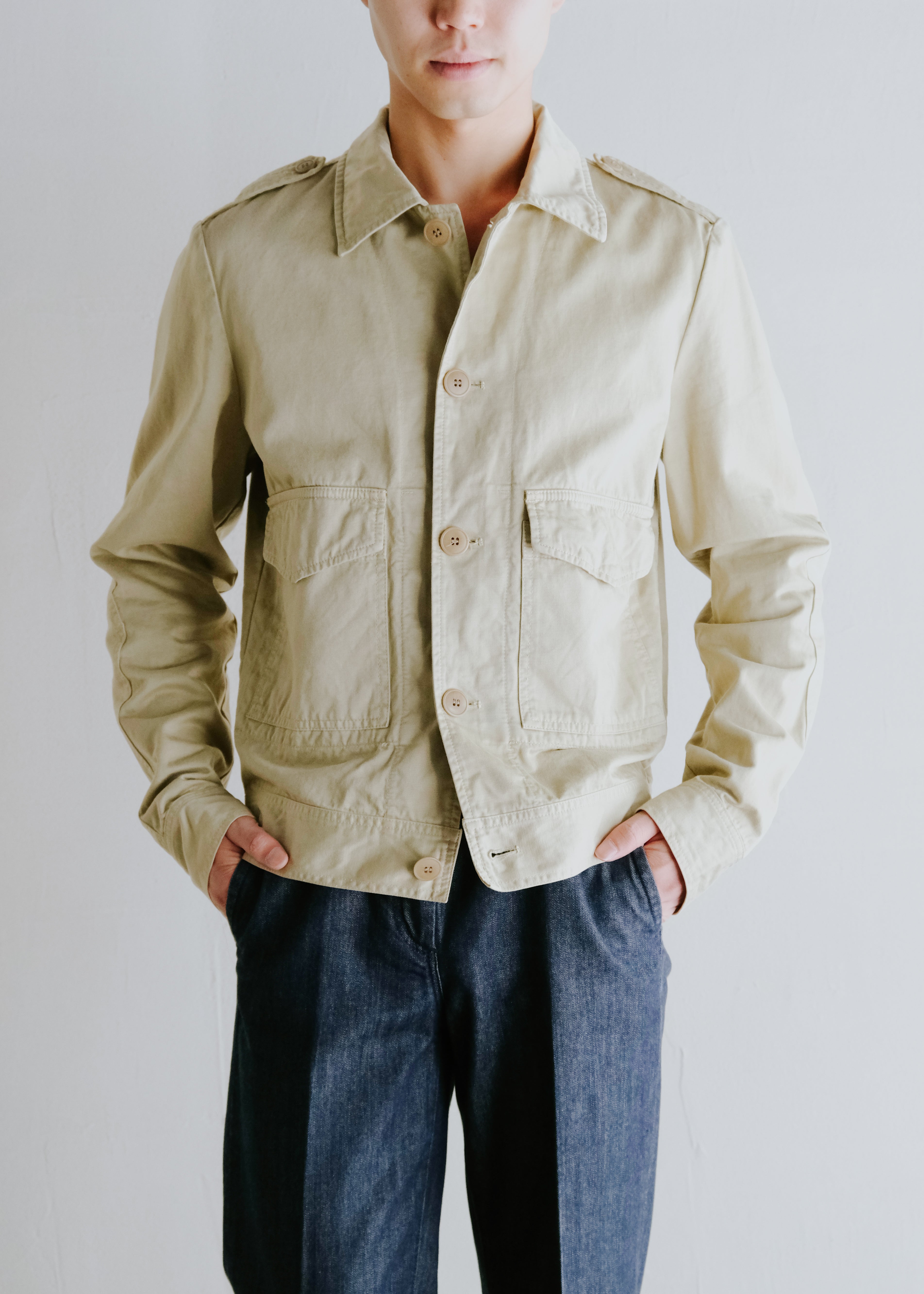 Martin Margiela 04SS cotton military jacket