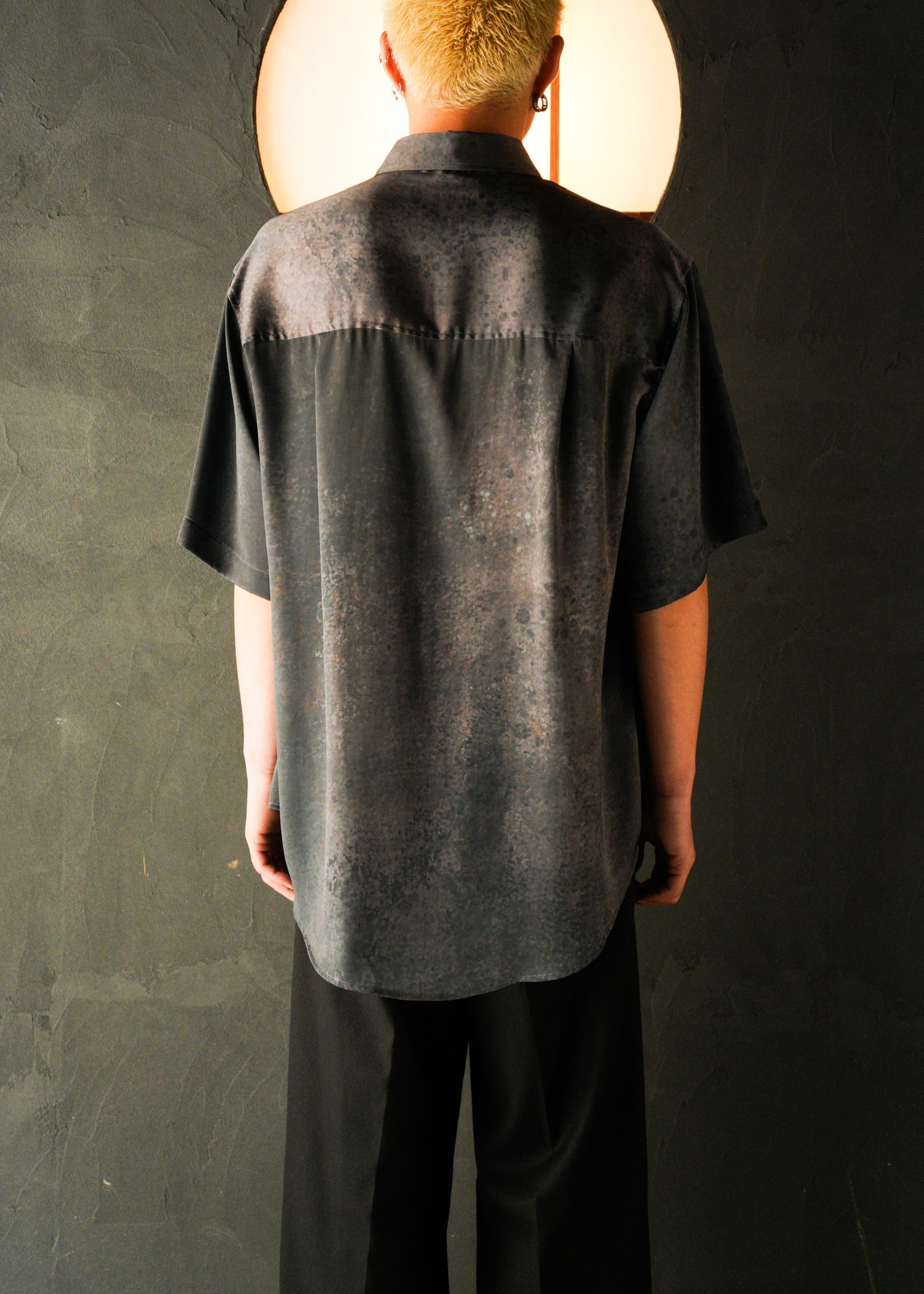 SASAKI SATORU 26SS short sleeve print shirt / Black