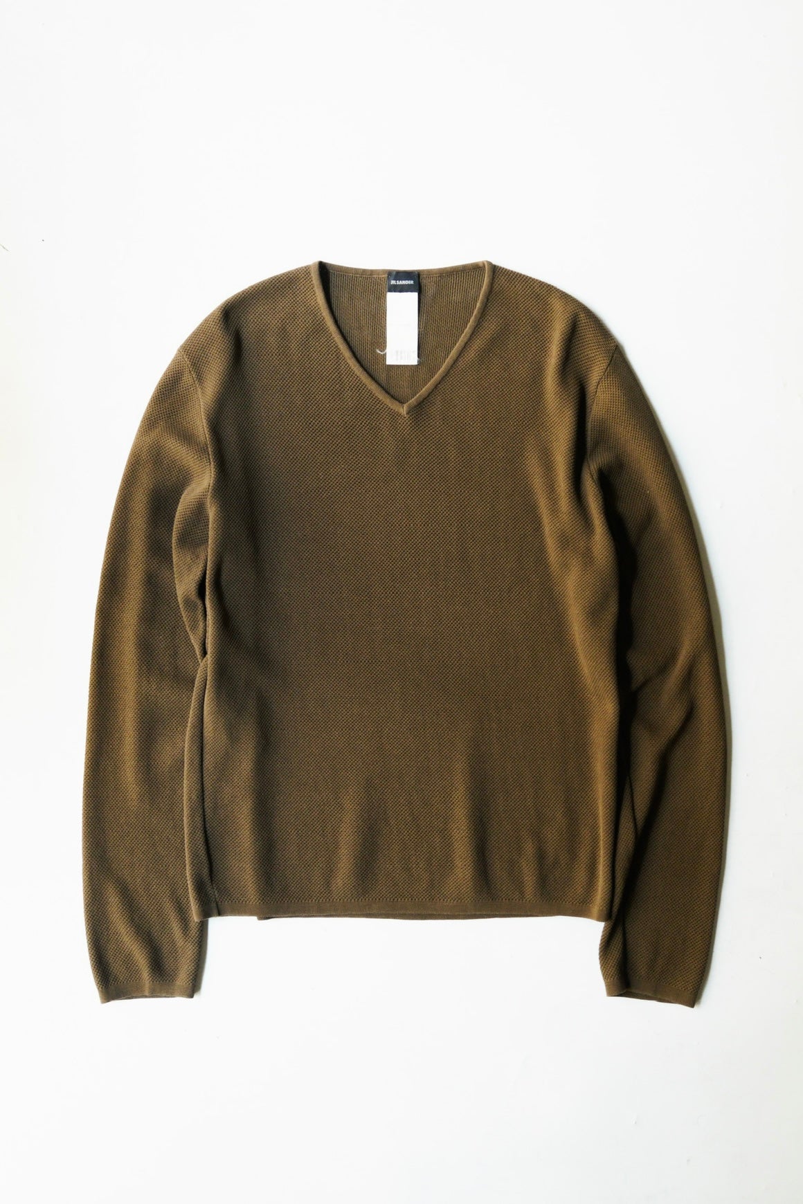 90-00's JIL SANDER v-neck mesh knit