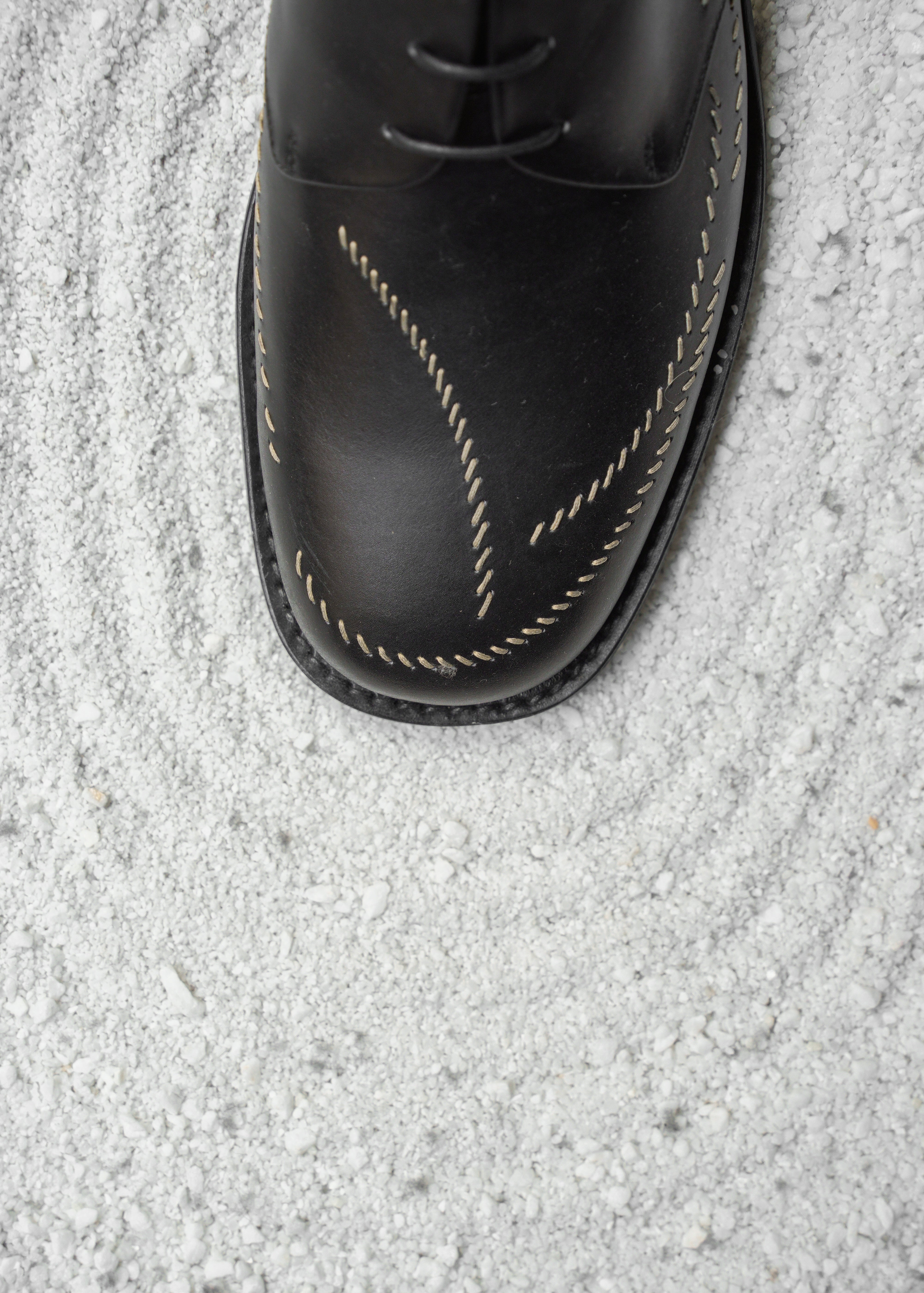 POST ARCHIVE FACTION 26SS SASHIKO Derby / Matt Black