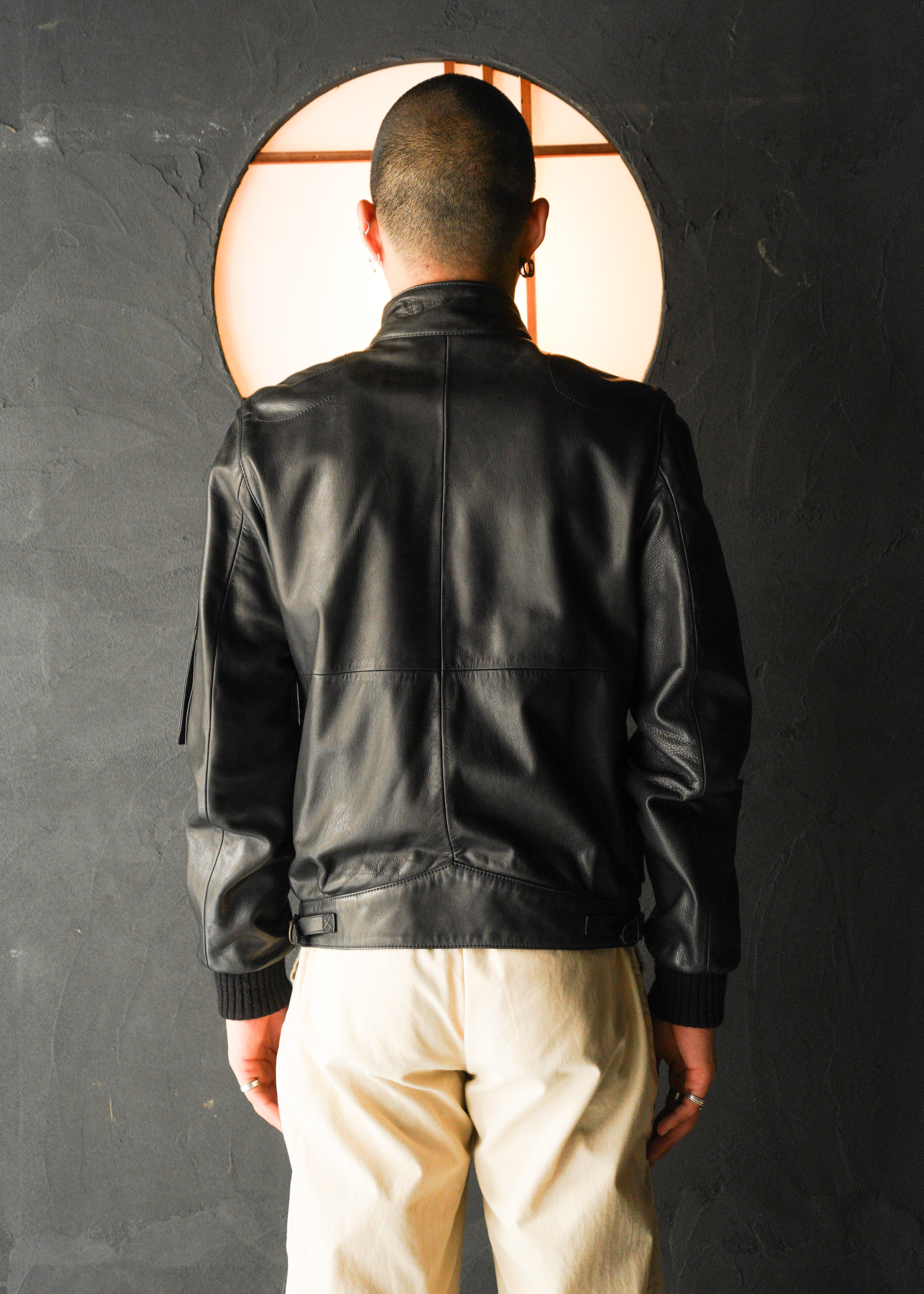 MARTIN MARGIELA 07AW multiple pockets single leather riders jacket