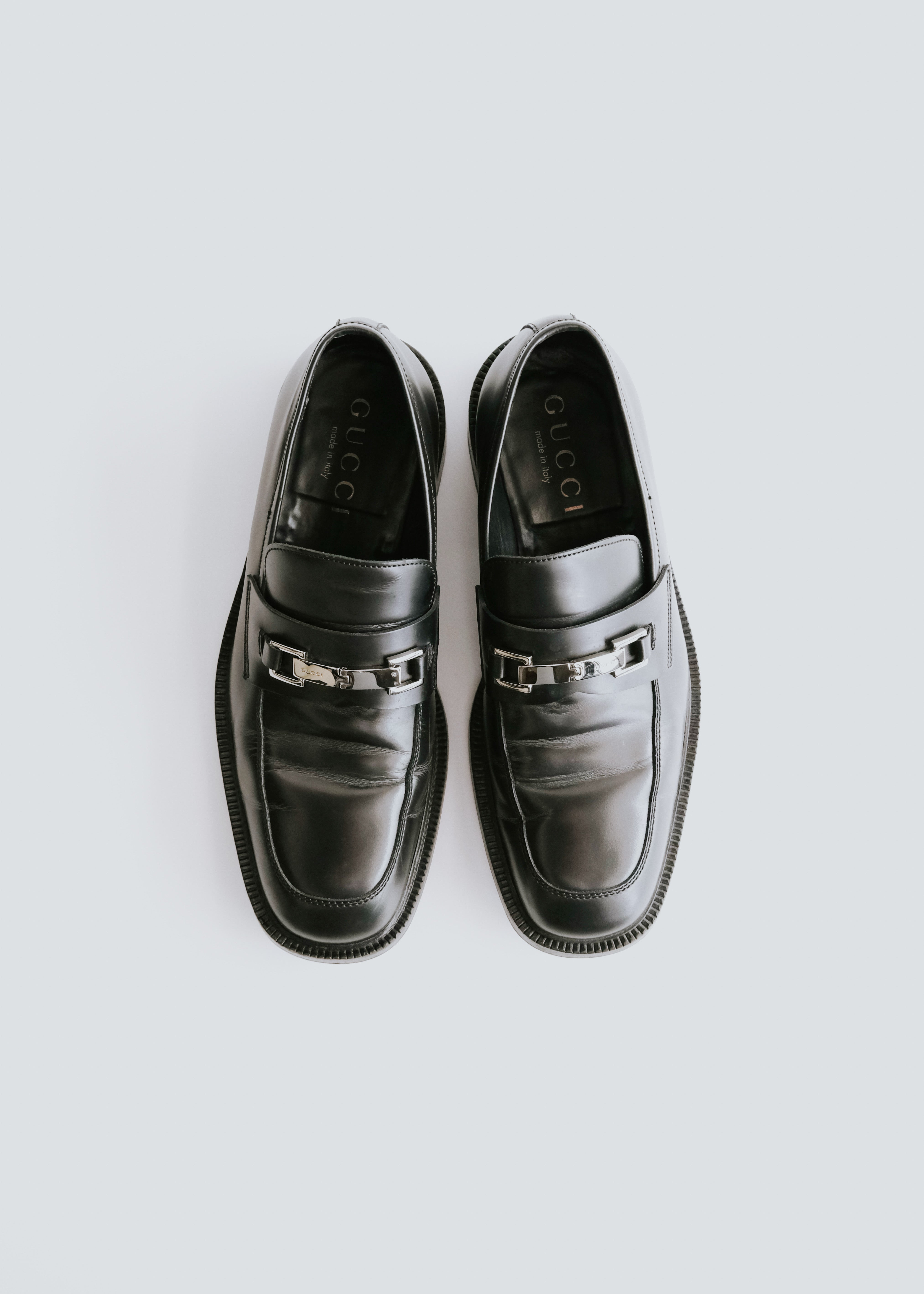 靴 gucci tomford Square Toe lether Loafers GUCCI by TOM FORD square toe horsebit loafers
