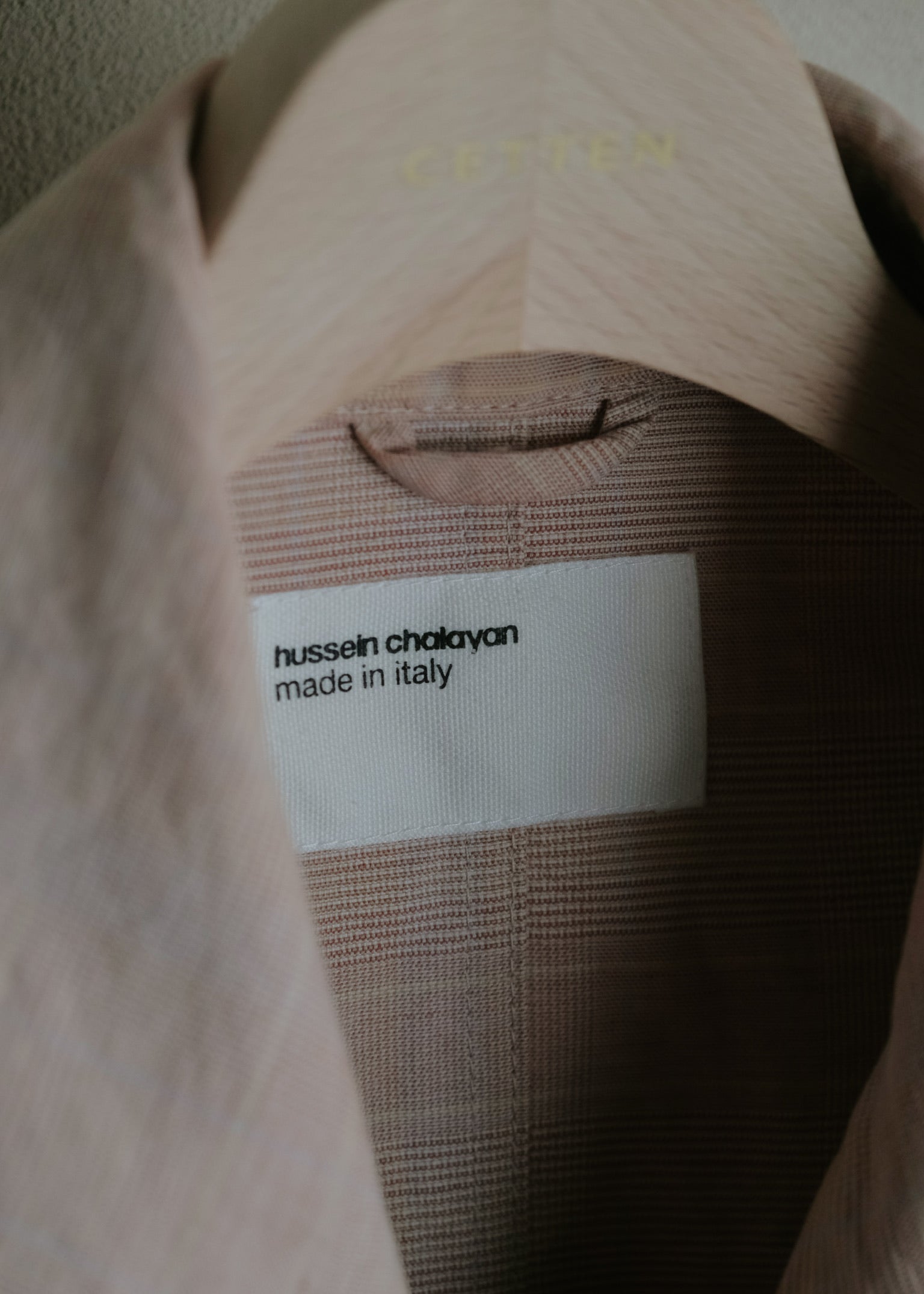 hussein chalayan 05SS shawl collar riders jacket