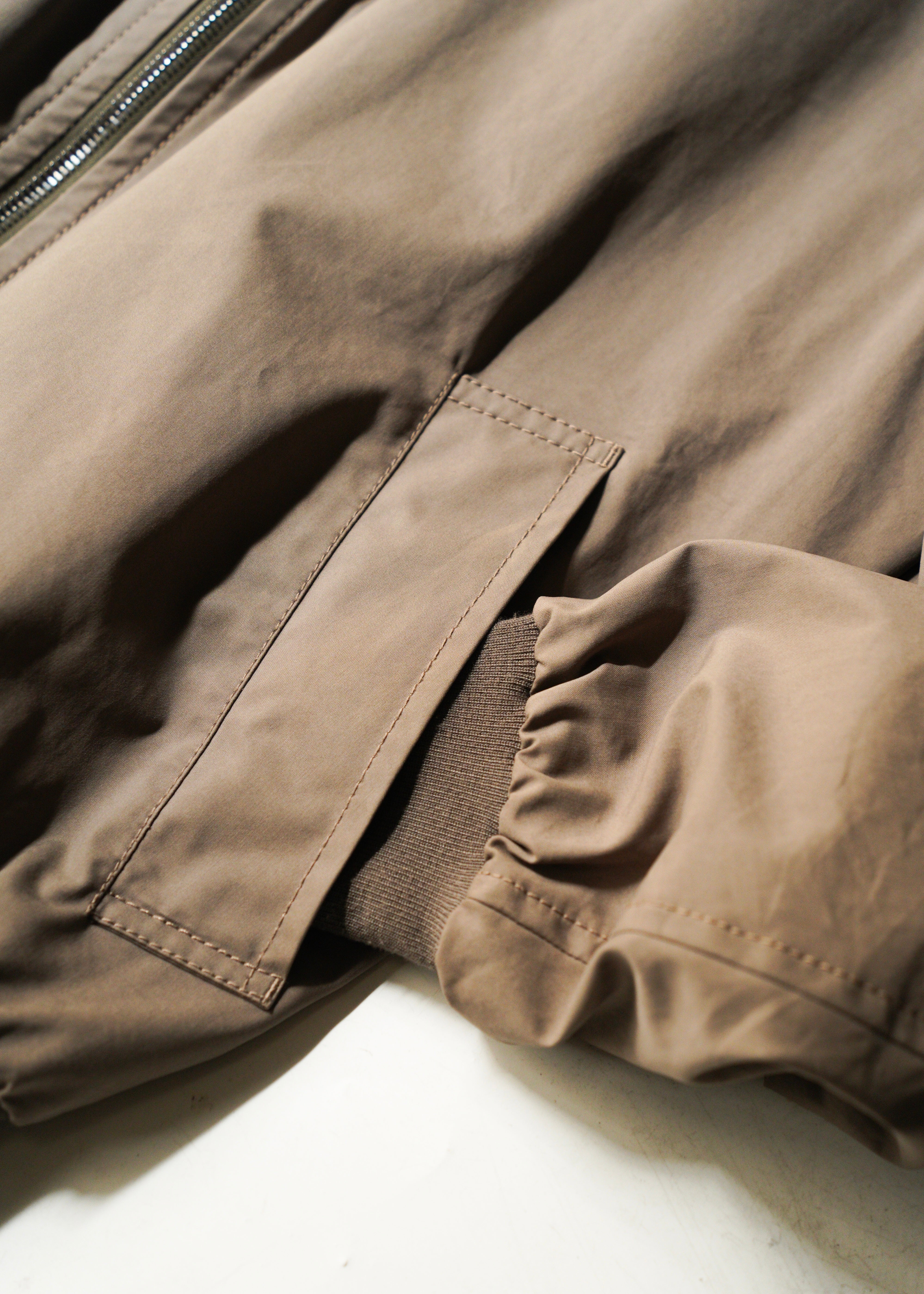 PRADA 2010 zip up nylon blend cotton blouson