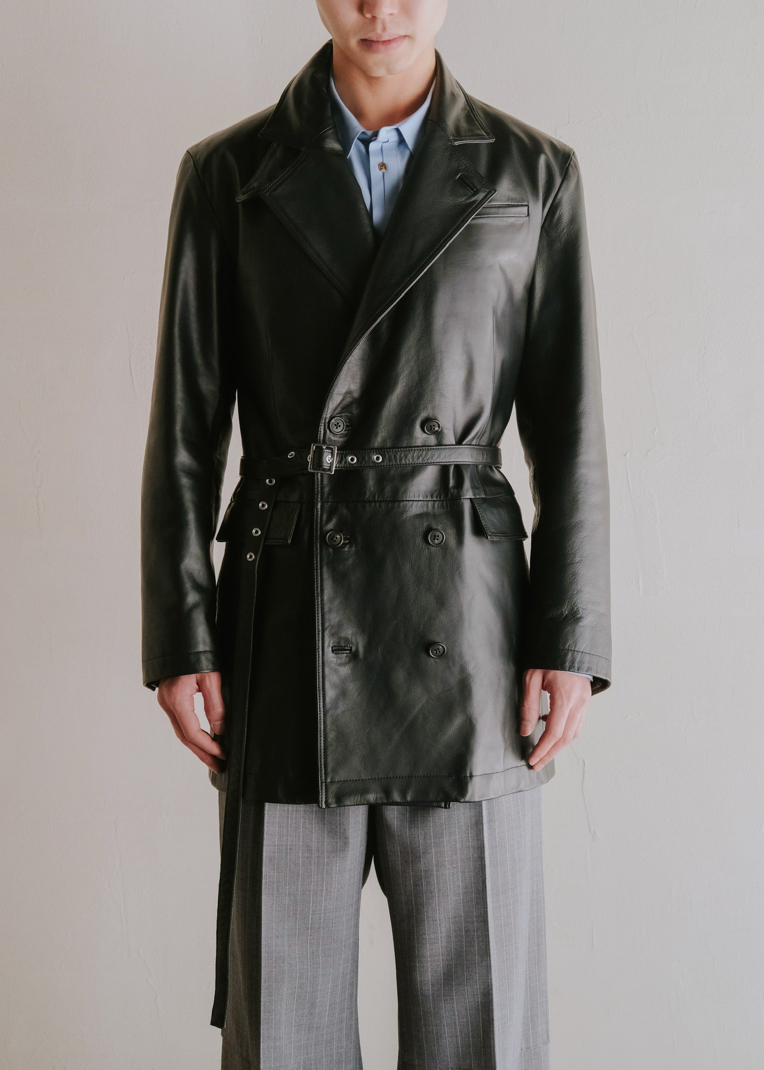 SASAKI SATORU 26SS single tucked straight painter trousers