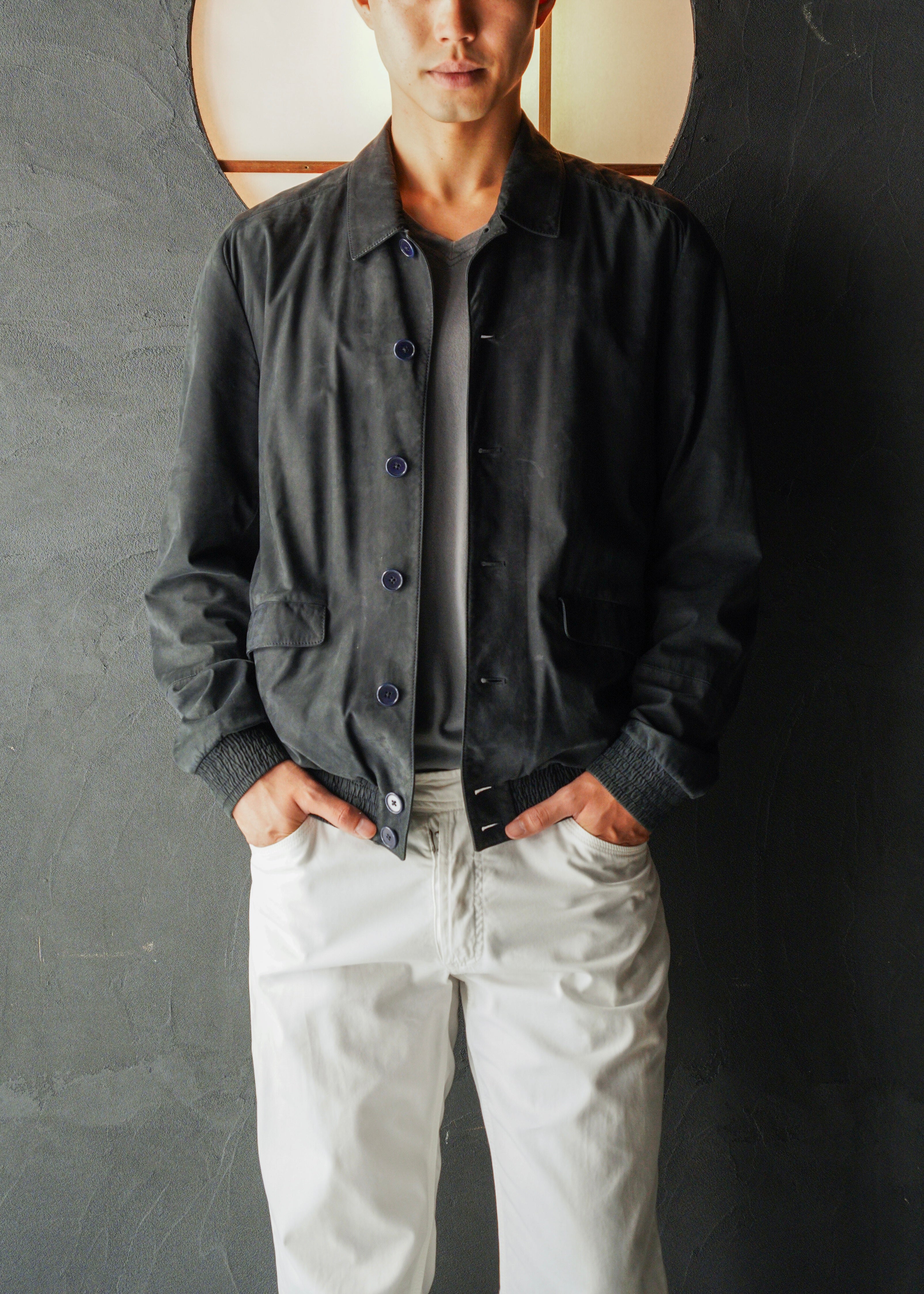 00-10’s BOTTEGA VENETA suede leather field jacket