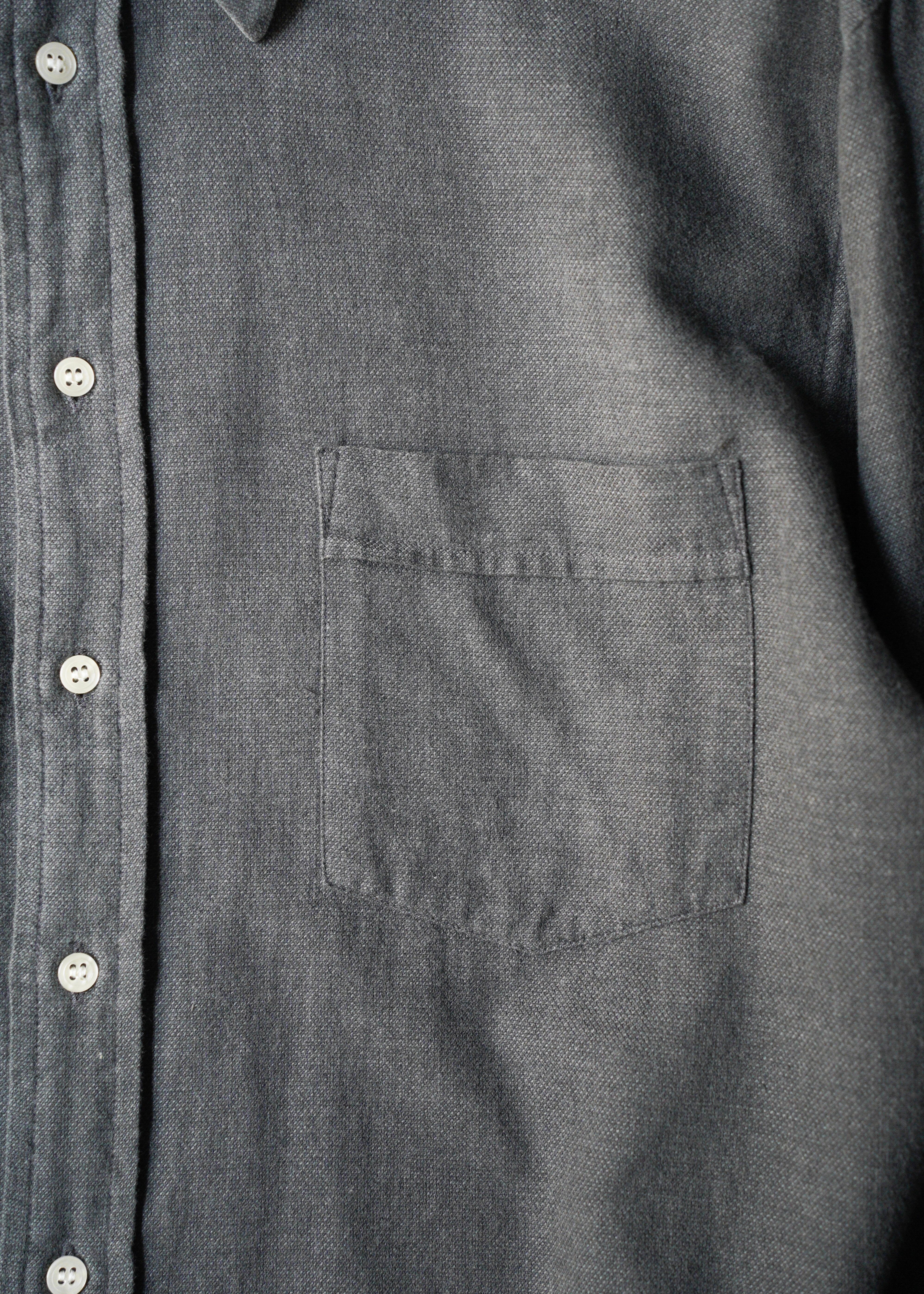90’s BALENCIAGA regular collar long sleeve cotton shirt