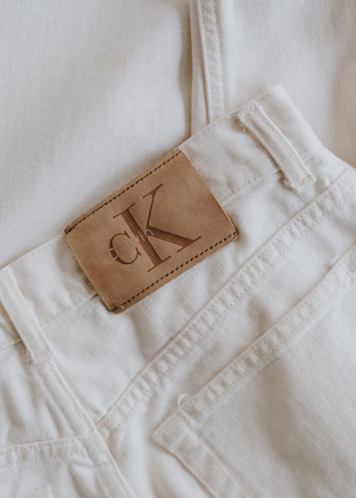 90-00's Calvin Klein tapered denim trousers