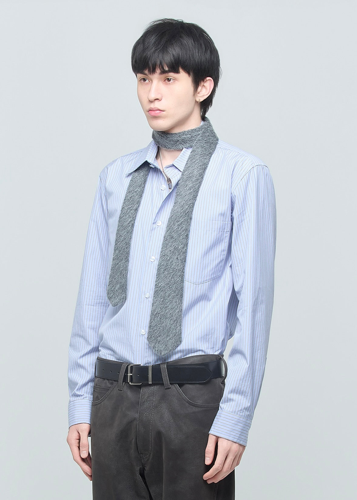 SHOOP 26AW LUCAS 2 POCKET SHIRT / Blue Stripes