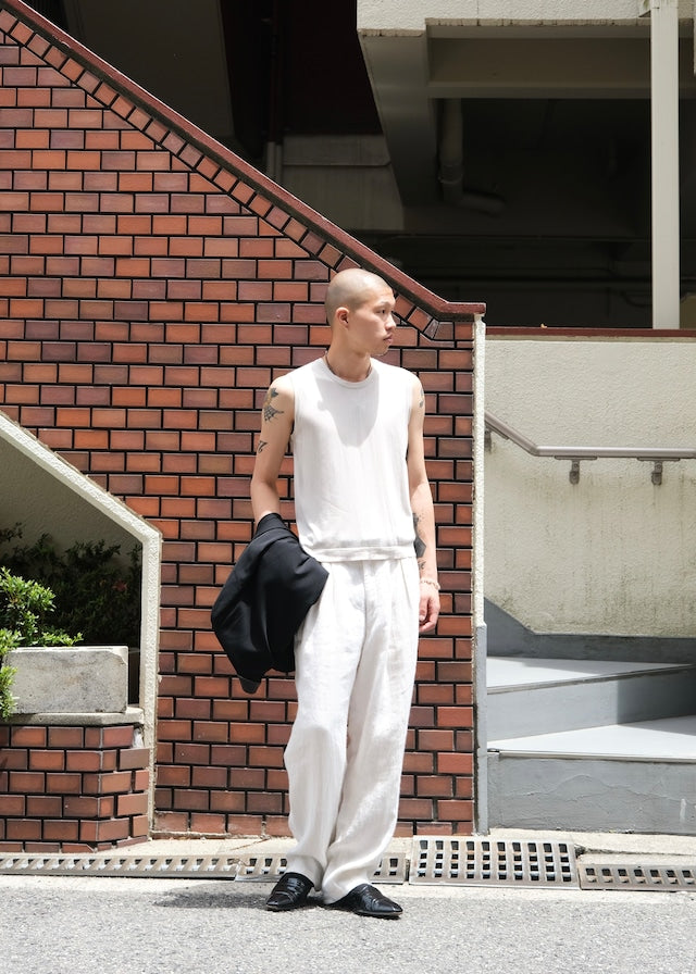 HERMÈS by Martin Margiela silk sleeveless knit