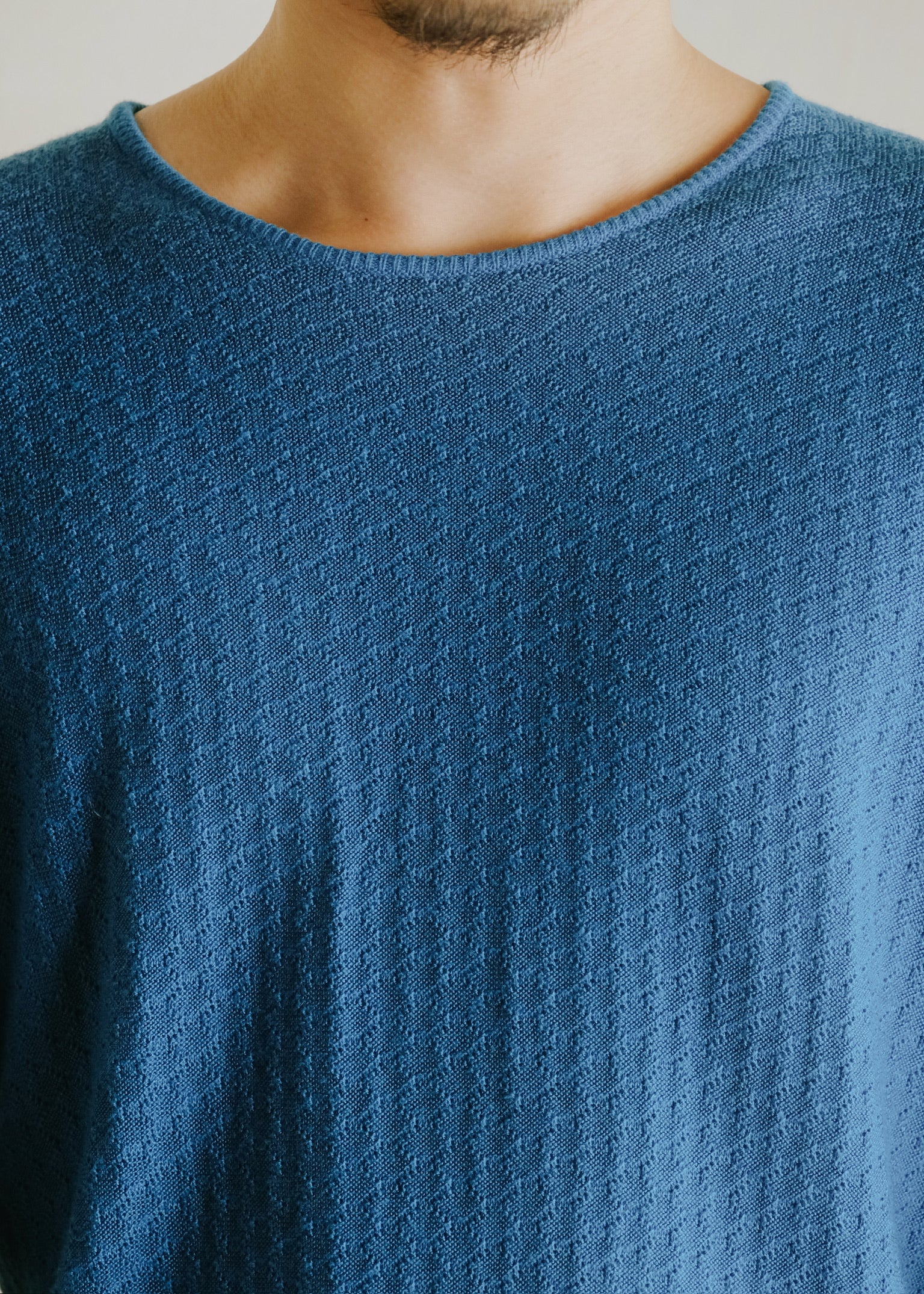 EMPORIO ARMANI 14SS light weight crew neck knit