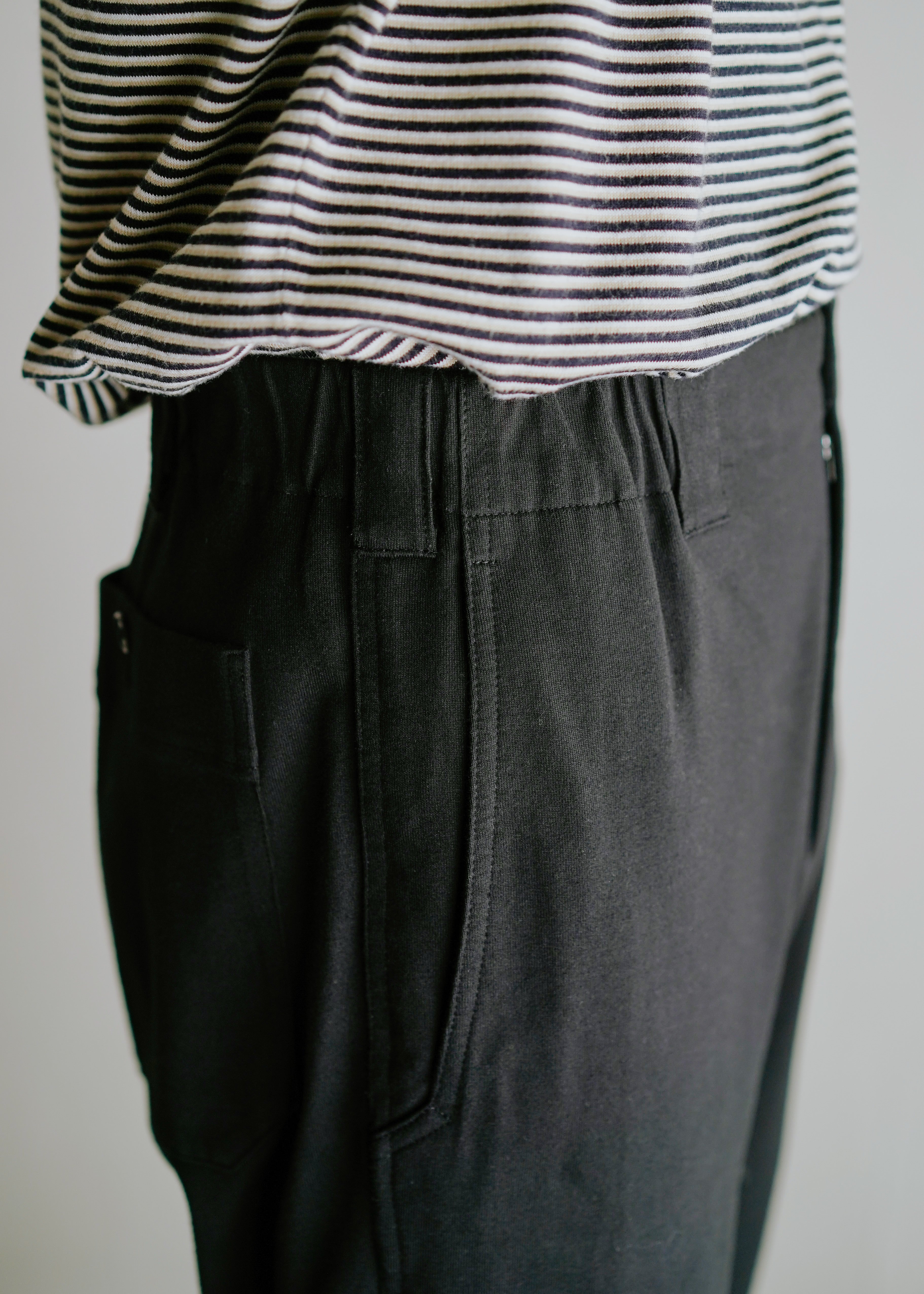 Y's for men 02SS cotton jersey tapered trousers